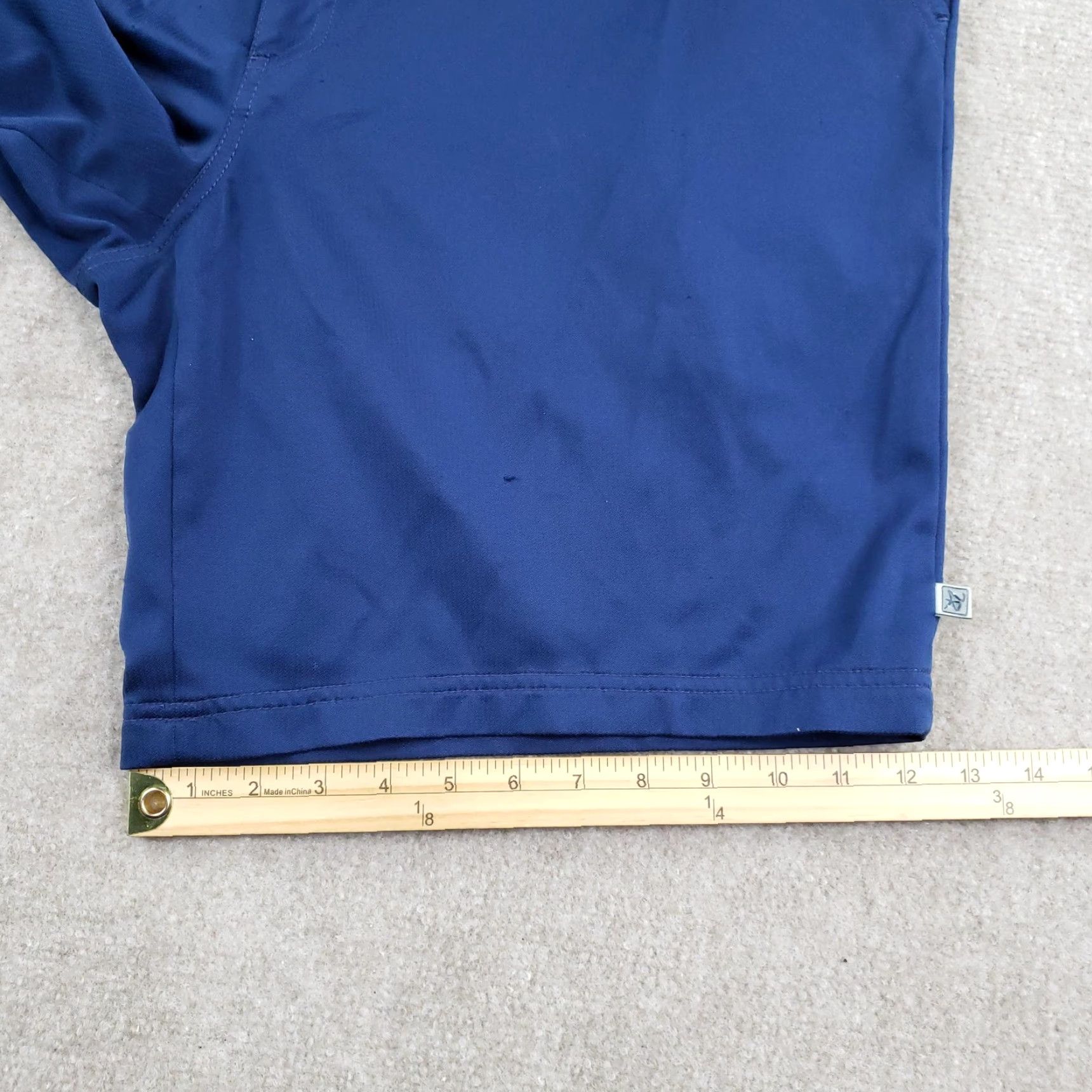 Vintage Zero Restriction Tour Series Shorts Mens 40 Blue Golf Performance Polyester Pockets Regular Inseam 9.5 in Size US 40 / EU 56 - 3 Thumbnail