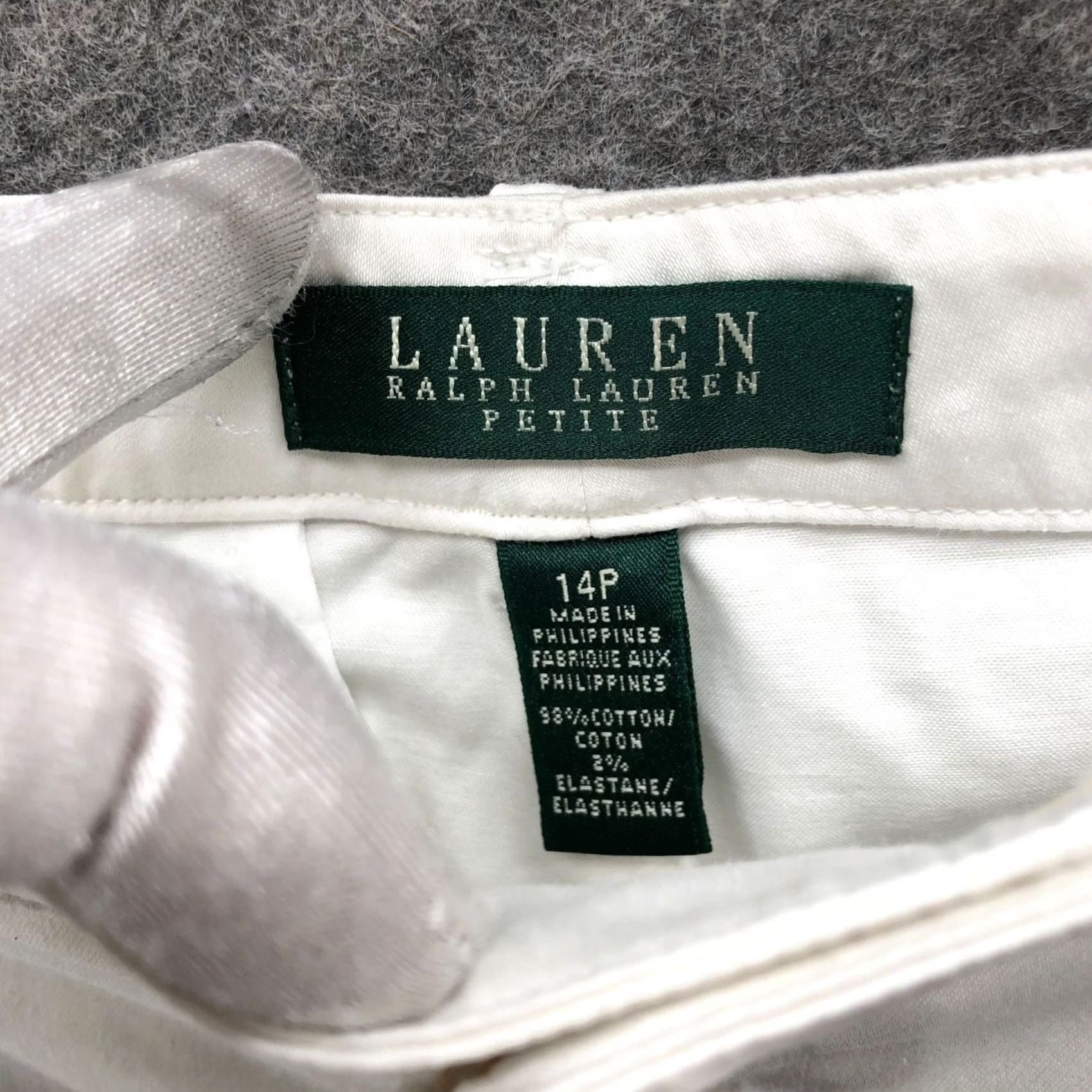Ralph Lauren Lauren Ralph Lauren White Zip Ankle Pants Womens 14P Stretch Lightweight Slim Size 36" / US 14 / IT 50 - 6 Thumbnail