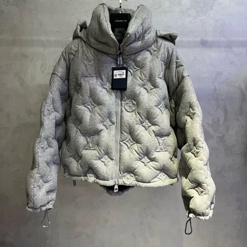 Louis Vuitton Louis Vuitton Gray Quilted Zip Jacket - dmc Size US M / EU 48-50 / 2 - 1 Thumbnail