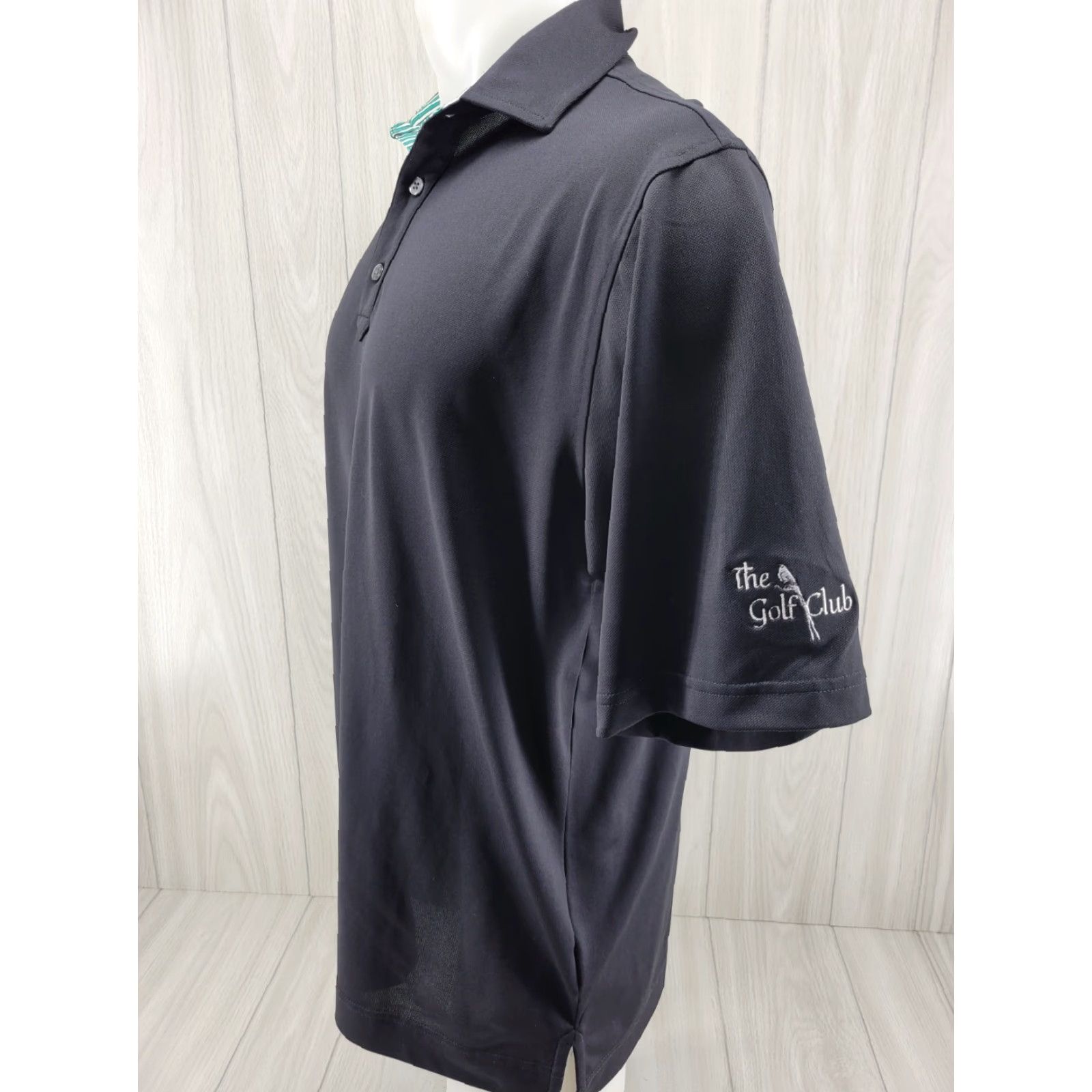 Footjoy FootJoy Polo Medium Black Mens Short Sleeve Golf Shirt The Golf Club Logo Size US M / EU 48-50 / 2 - 2 Thumbnail