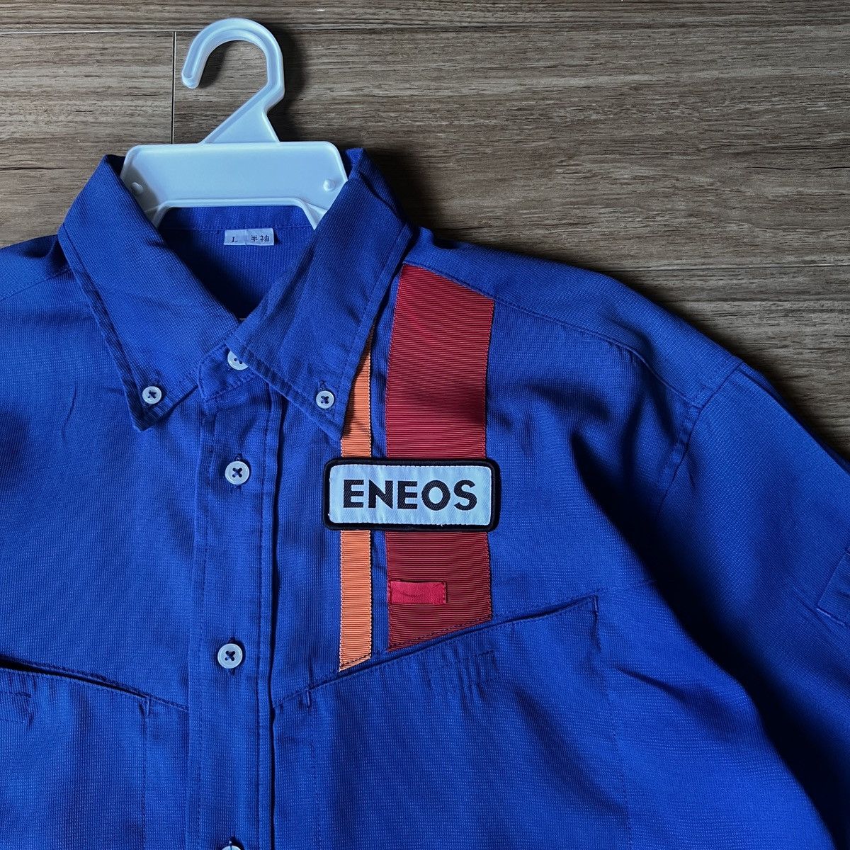 Other Vintage ENEOS Garage Mechanic Shirt – Rare Workwear Piece Size US L / EU 52-54 / 3 - 2 Thumbnail