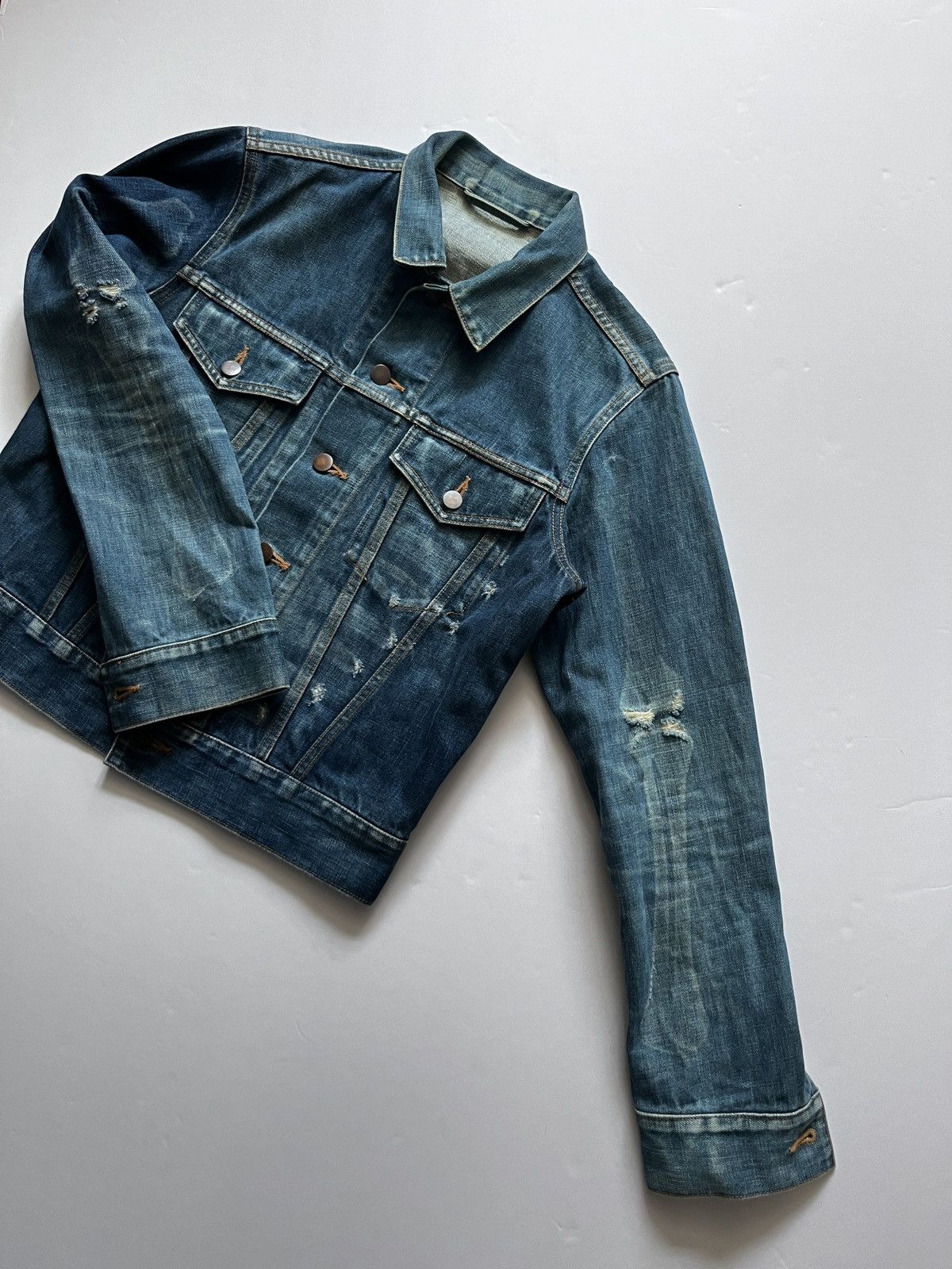 Maison MIHARA YASUHIRO Mihara Yasuhiro 1997-98’ “Anatomy” bones denim jacket Size US M / EU 48-50 / 2 - 8 Thumbnail