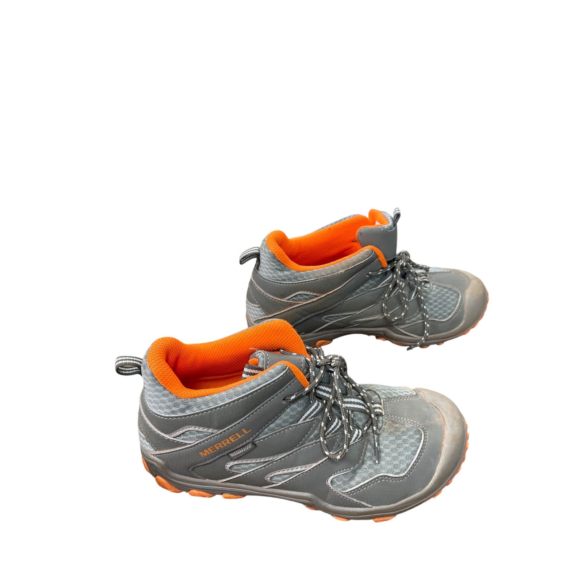 Merrell Merrell womans gray orange waterproof hiking hight top sneak Size US 5.5 / IT 35.5 - 4 Thumbnail