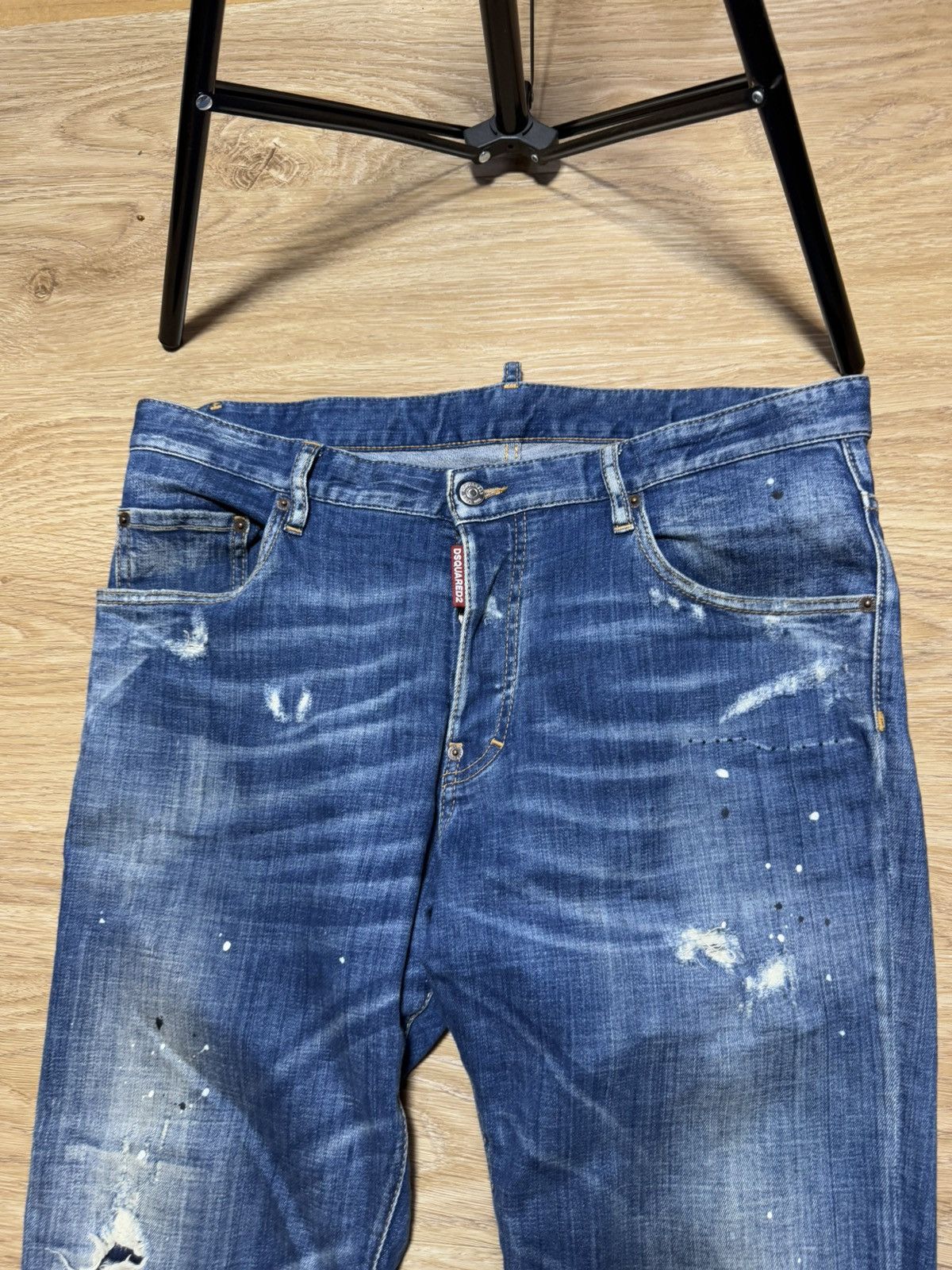 Dsquared2 Dsquared2 distressed Blue panted denim Size US 36 / EU 52 - 2 Thumbnail