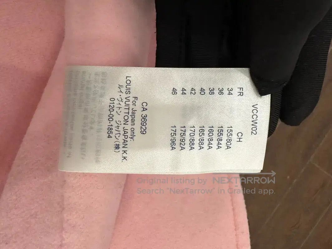 Louis Vuitton Louis Vuitton Pink Cashmere Women's Coat . Size S / US 4 / IT 40 - 8 Thumbnail