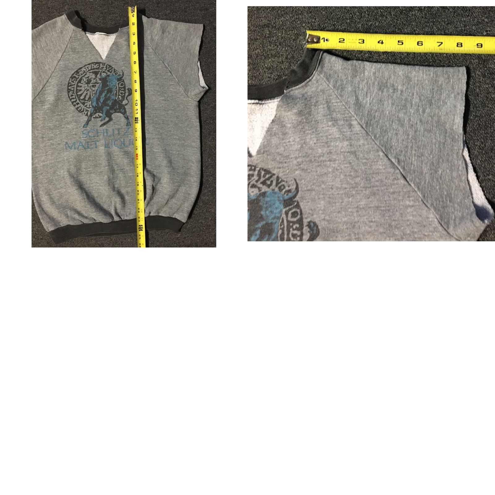 Vintage VINTAGE Schlitz Malt Liquor Distress Cut Off Sweatshirt S Beer Grunge Biker Shirt Mens Small Gray 70s 80s USA Western Rock Punk Retro 90s Clothing Size US S / EU 44-46 / 1 - 8 Thumbnail