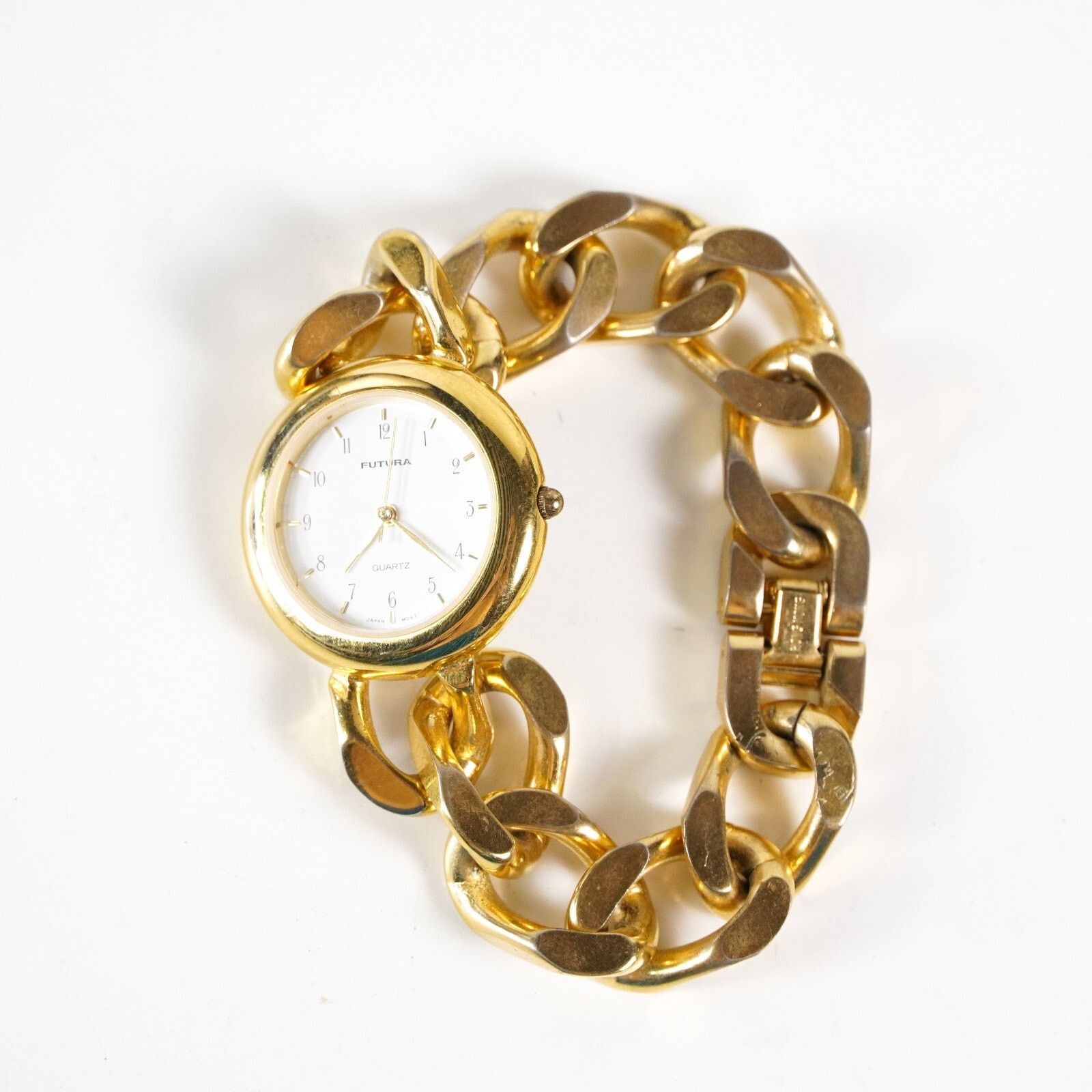 Futura Futura Quartz Watch Gold Stainless Steel Wristwatch Jewelry Size ONE SIZE - 6 Thumbnail