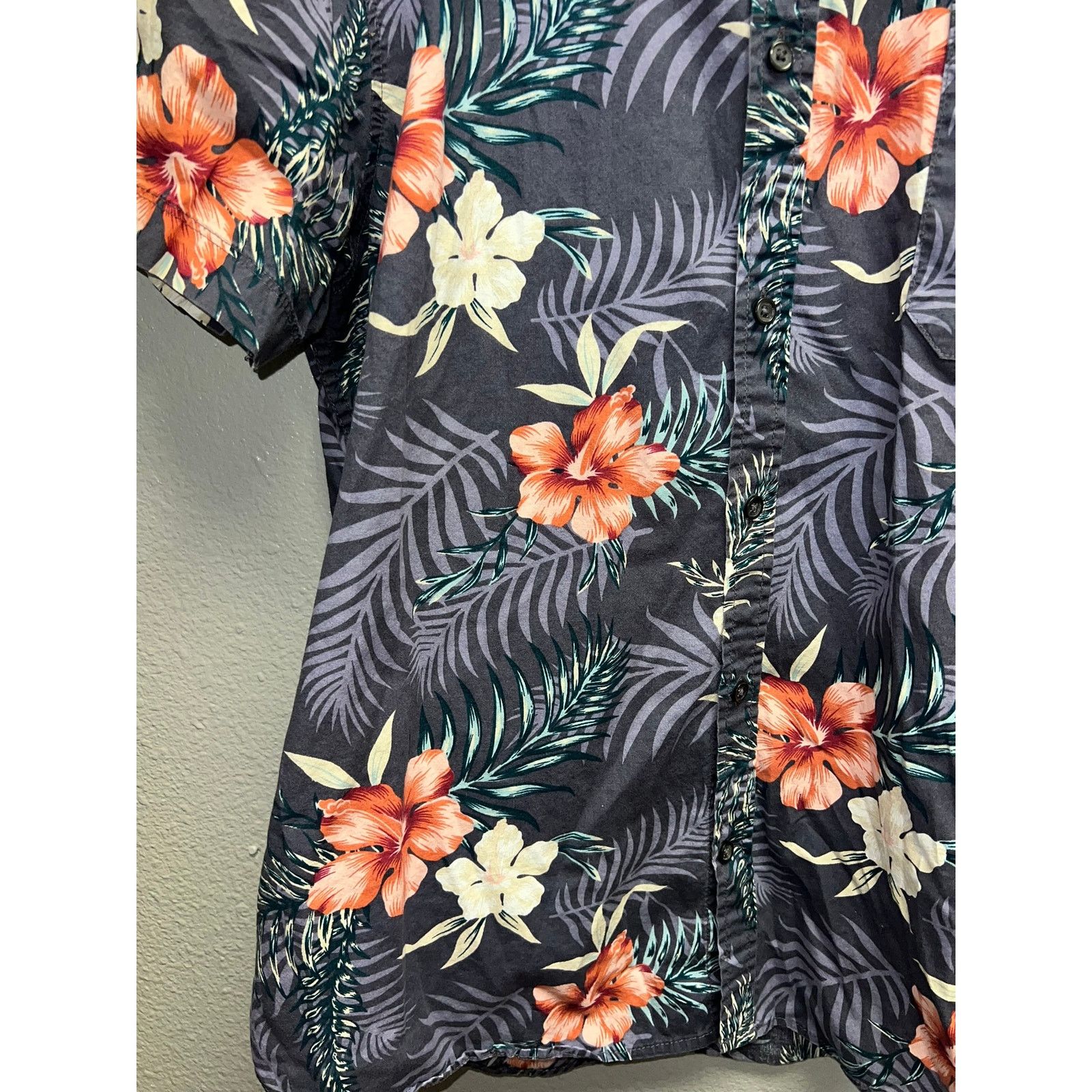 Vintage Bruno Milano Button Up Shirt Purple Floral modern Stretch XL Size US XL / EU 56 / 4 - 6 Thumbnail