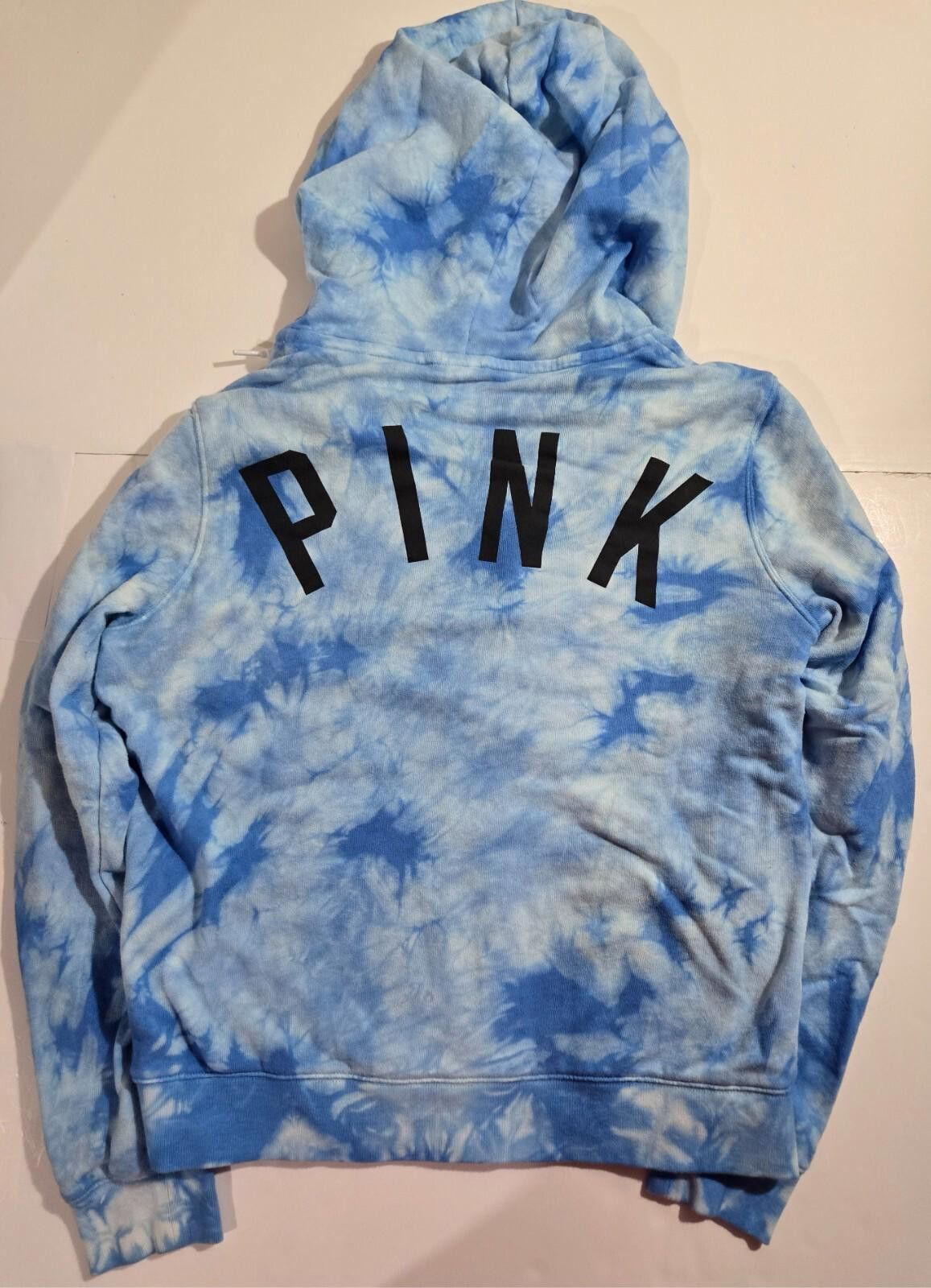 Designer Victoria's Secret PINK Tie Dye Full Zip Hoodie Large EUC Size L / US 10 / IT 46 - 5 Thumbnail