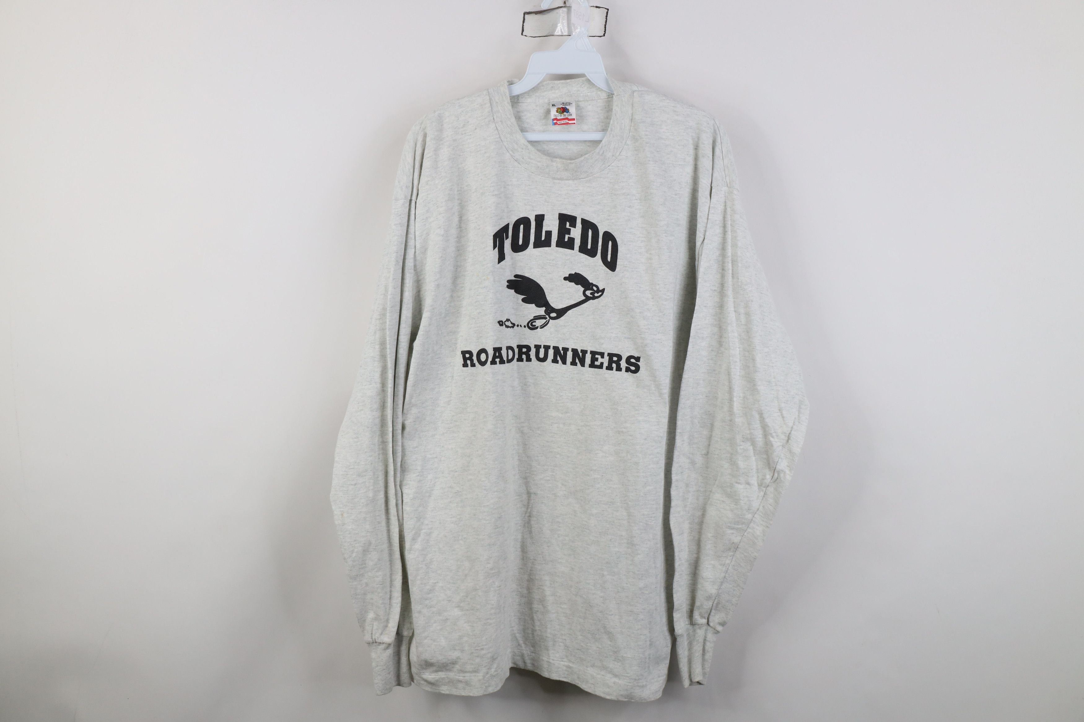 Vintage Vintage 90s Toledo Roadrunners Running Long Sleeve T-Shirt Size US XL / EU 56 / 4 - 1 Thumbnail