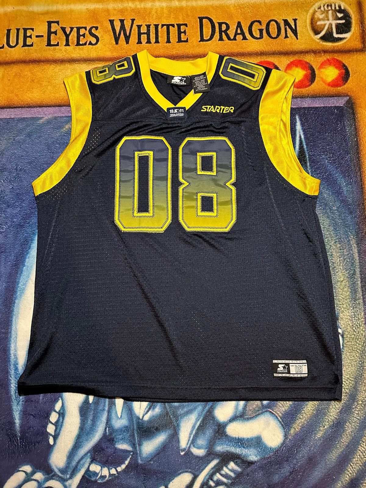 Starter Starter Black and Yellow Basketball Jersey Size ONE SIZE - 1 Thumbnail