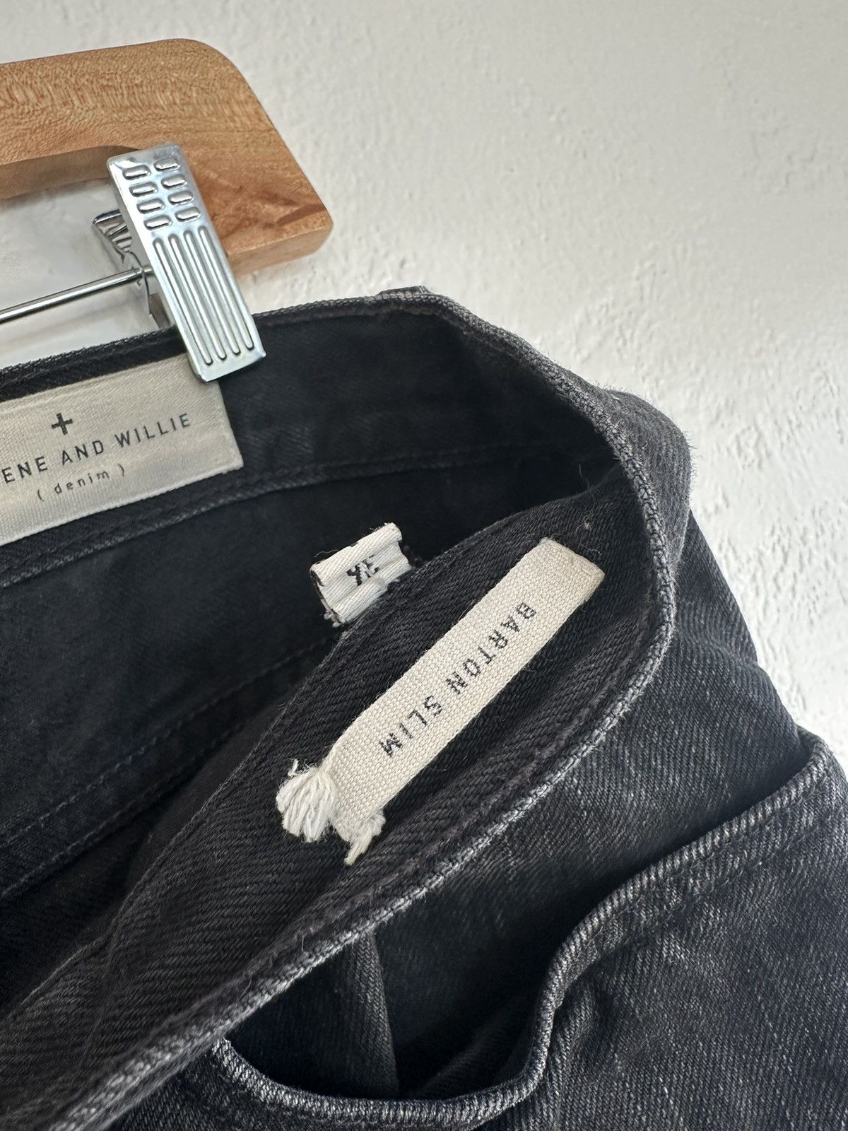 Imogene + Willie Imogene and Willie Black Denim [Barton Slim] Size US 36 / EU 52 - 5 Thumbnail