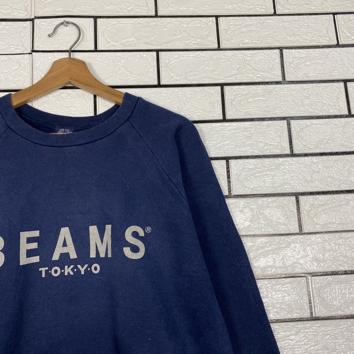 Issey Miyake Vintage Indigo Sweatshirt Beams Tokyo Big Logo Size US L / EU 52-54 / 3 - 7 Thumbnail