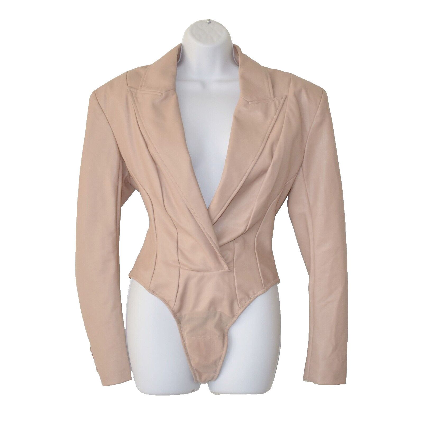 House of CB HOUSE OF CB LONDON Stretch Vegan Leather Bodysuit Jacket M Size M / US 6-8 / IT 42-44 - 1 Thumbnail