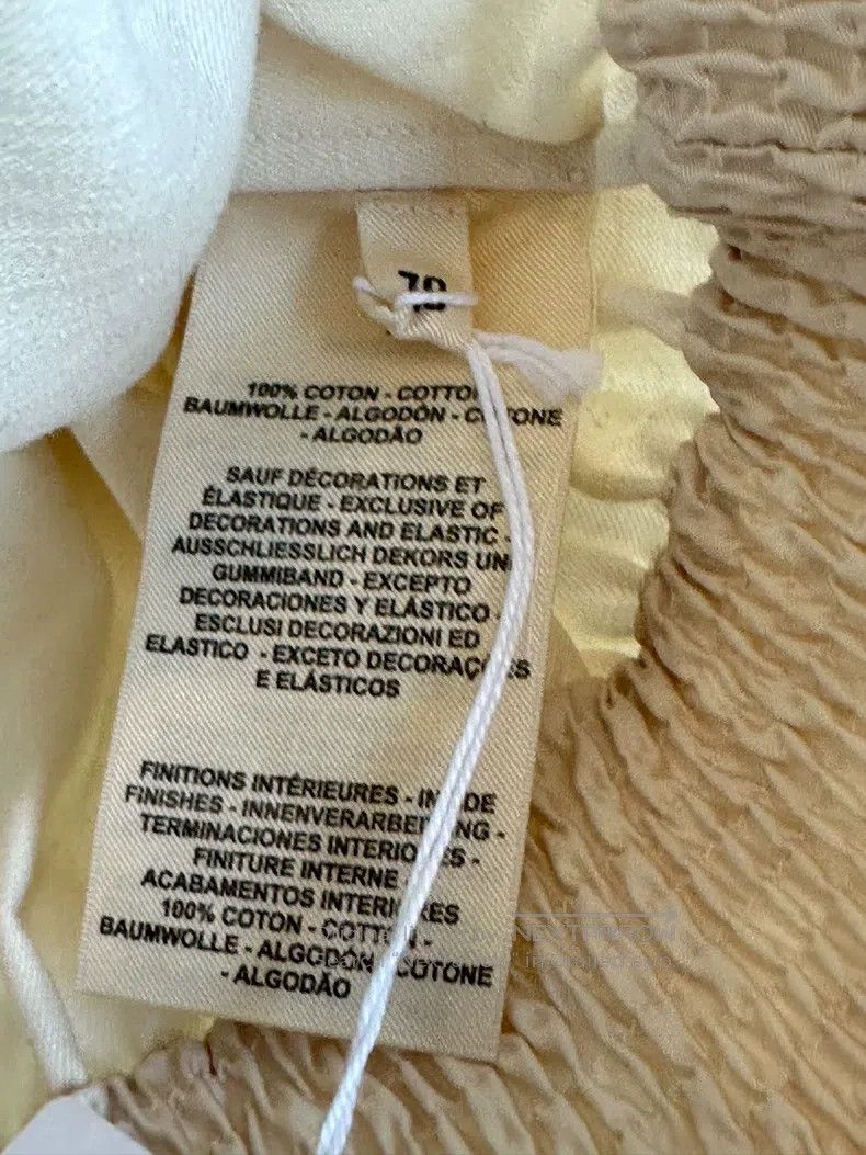 Hermes Hermes Beige lace-up waist blouse Size XS / US 0-2 / IT 36-38 - 3 Thumbnail