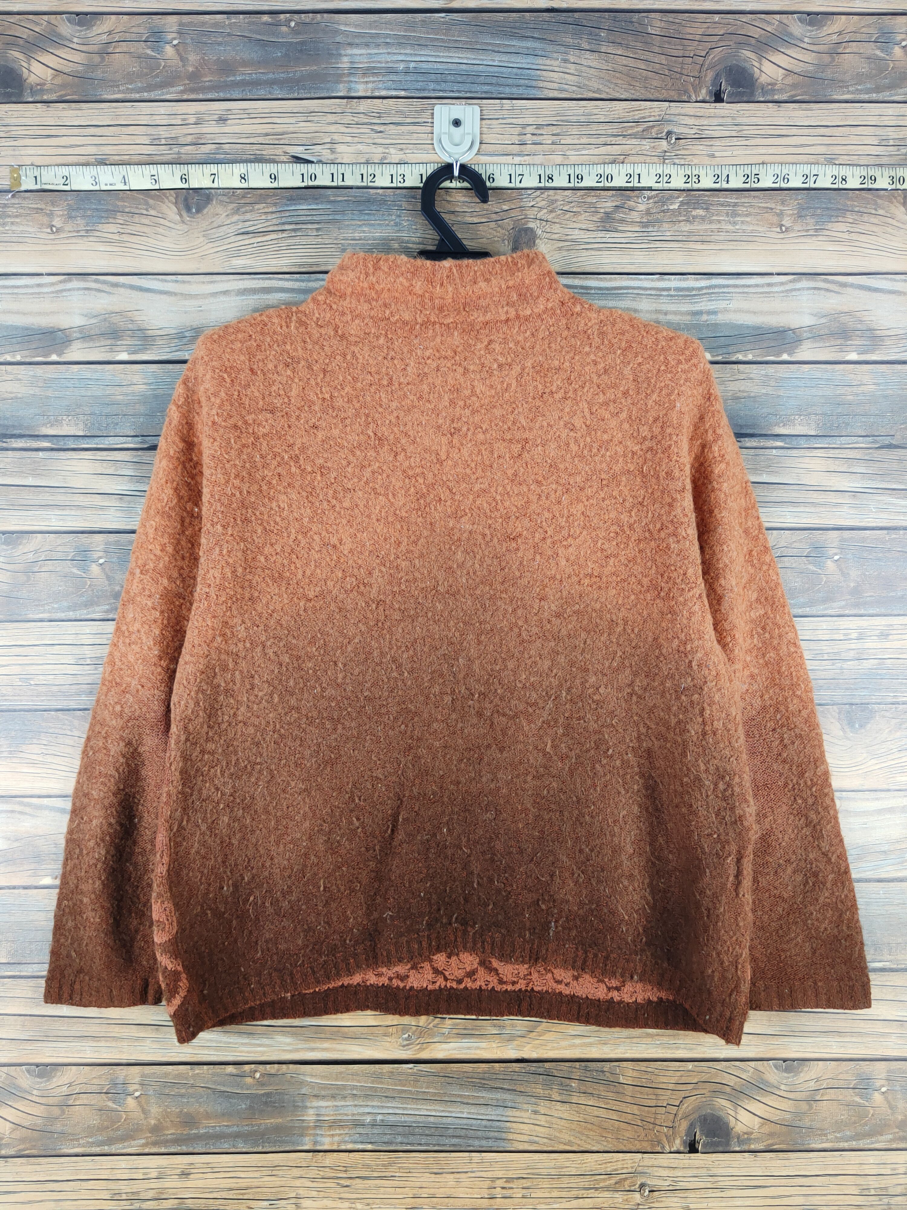 Homespun Knitwear × Japanese Brand × Vintage U-Na Chic Orang Brown Knitwear Sweatshirts #W1473 Size M / US 6-8 / IT 42-44 - 8 Thumbnail