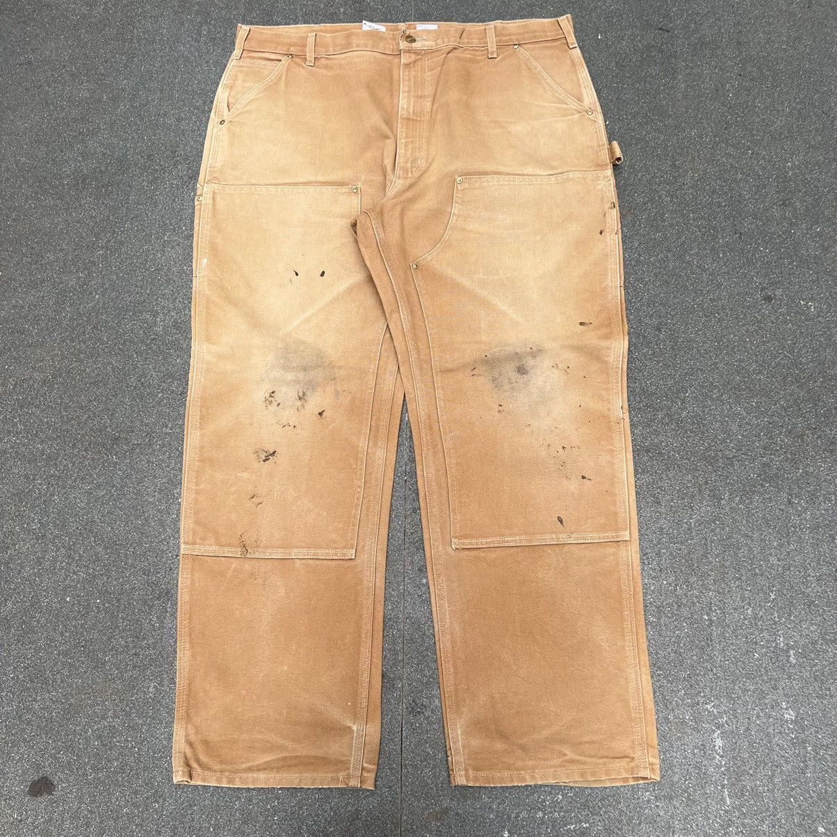 Carhartt × Vintage Vintage Faded Carhartt Double Knee BRN Size US 42 / EU 58 - 1 Thumbnail