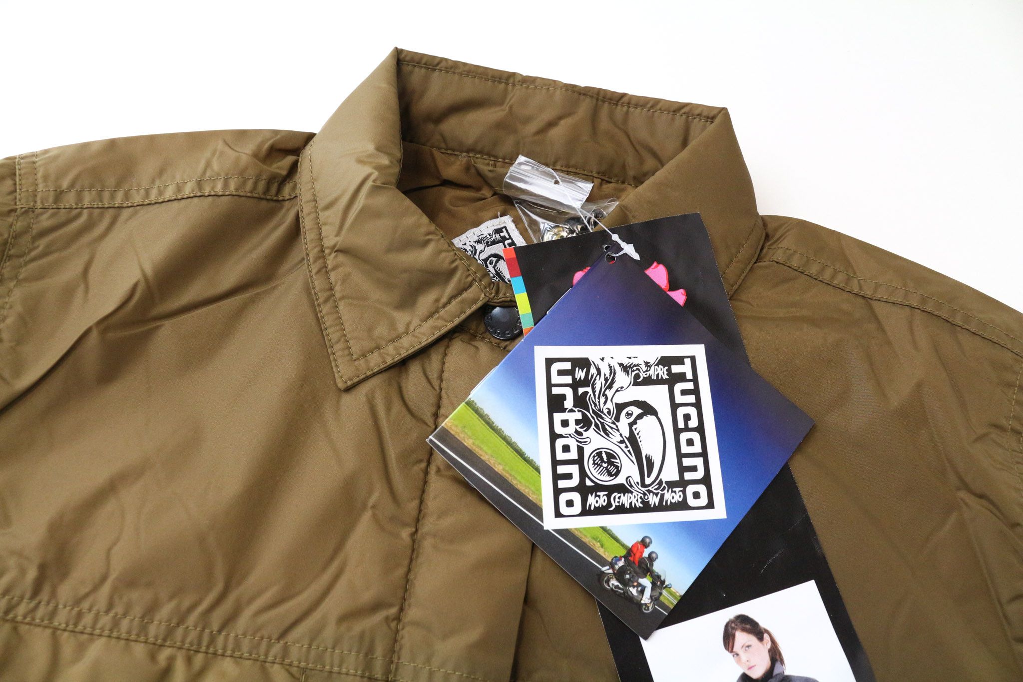 Other LORI M Brown Windproof Padded Moto Jacket 75915 Size M / US 6-8 / IT 42-44 - 3 Thumbnail