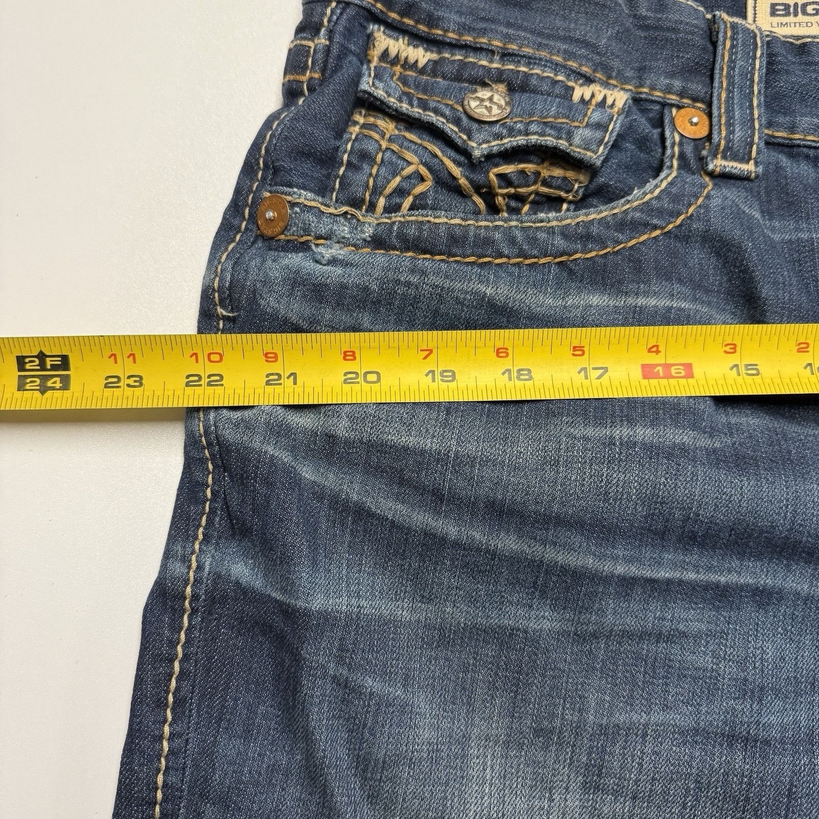 Big Star Big Star Pioneer Jeans Mens Boot Cut Vintage Collection Blue Size US 38 / EU 54 - 14 Thumbnail