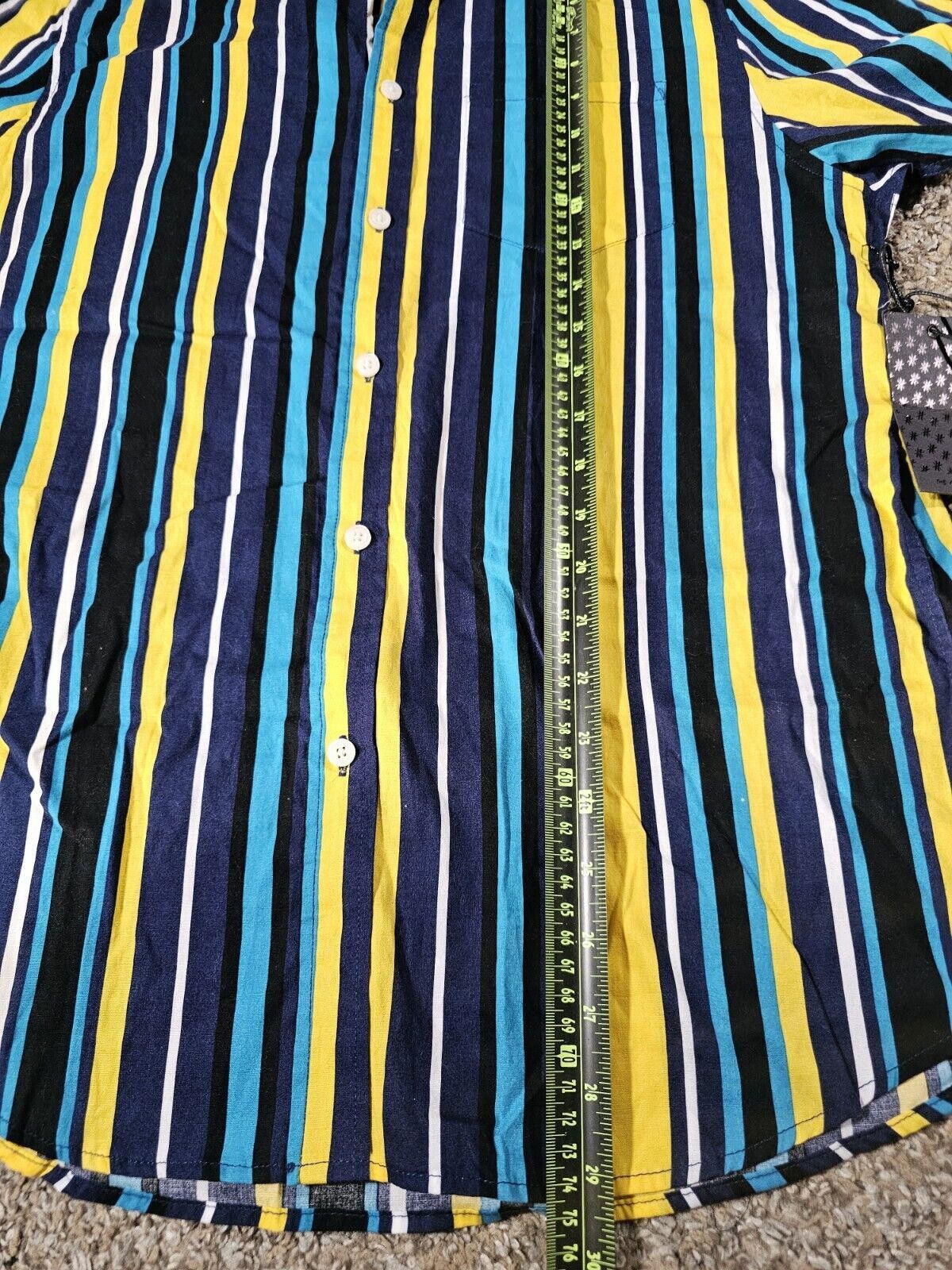 Designer rebel star the original rebel NWT striped button up shirt M Size US M / EU 48-50 / 2 - 6 Thumbnail