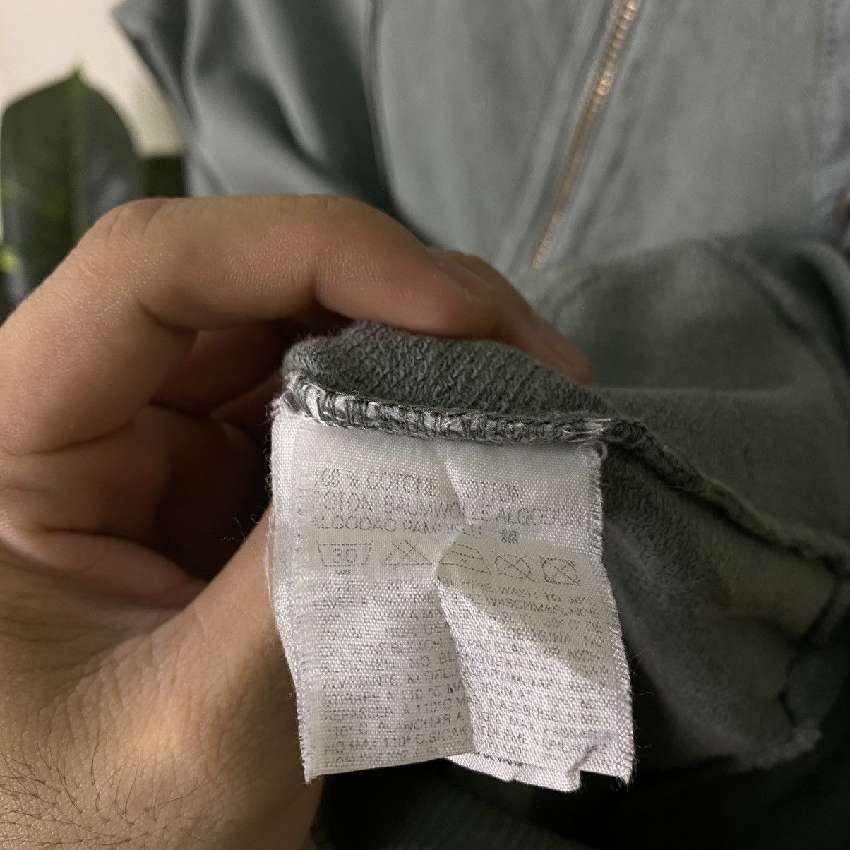 Diesel × Vintage Diesel Cyber Grunge Gothic Sage Green Zip Up Jacket Size US S / EU 44-46 / 1 - 5 Thumbnail