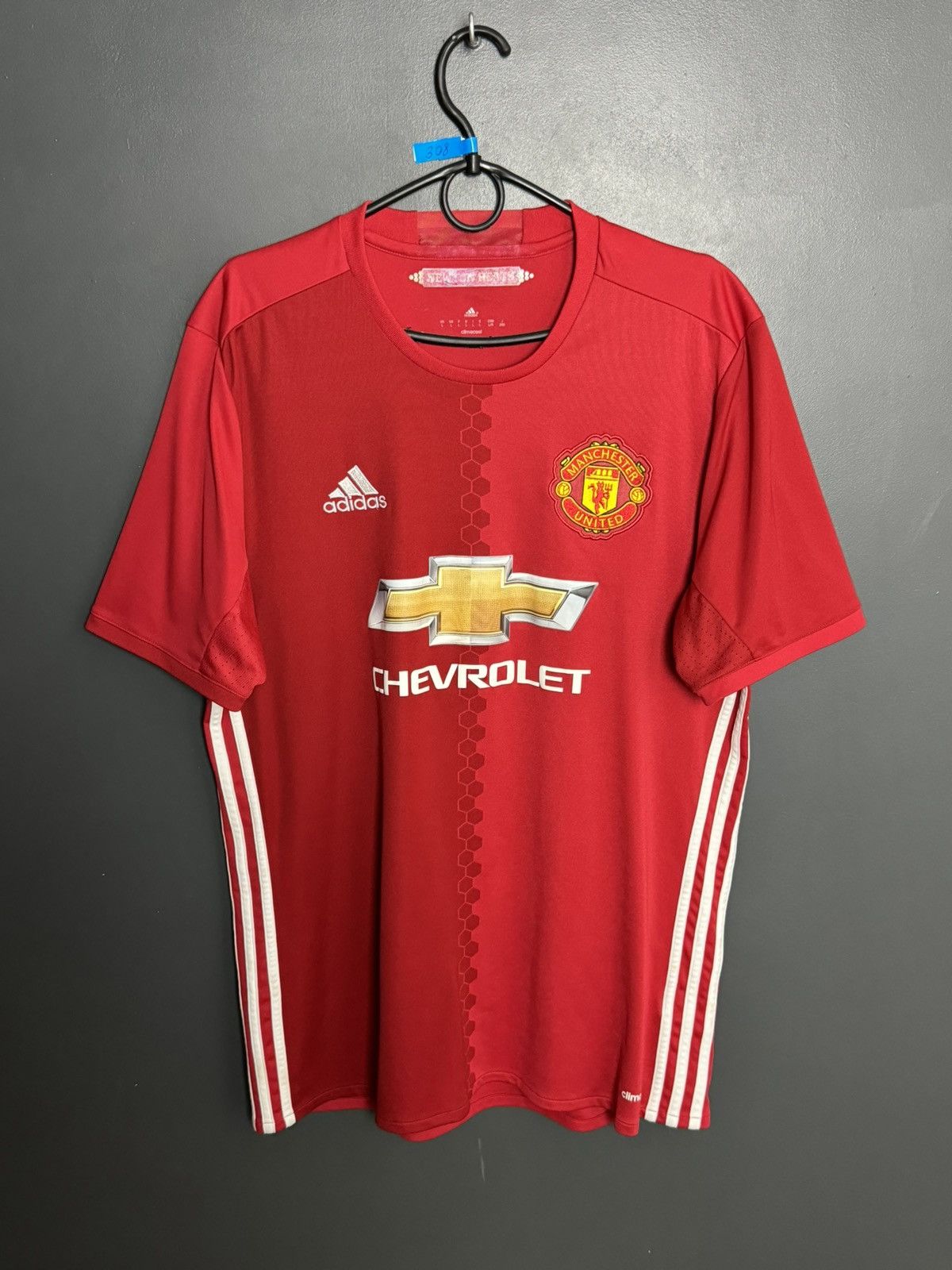 Adidas Manchester United 16/17 Home Football Jersey T-Shirt Size US L / EU 52-54 / 3 - 1 Thumbnail