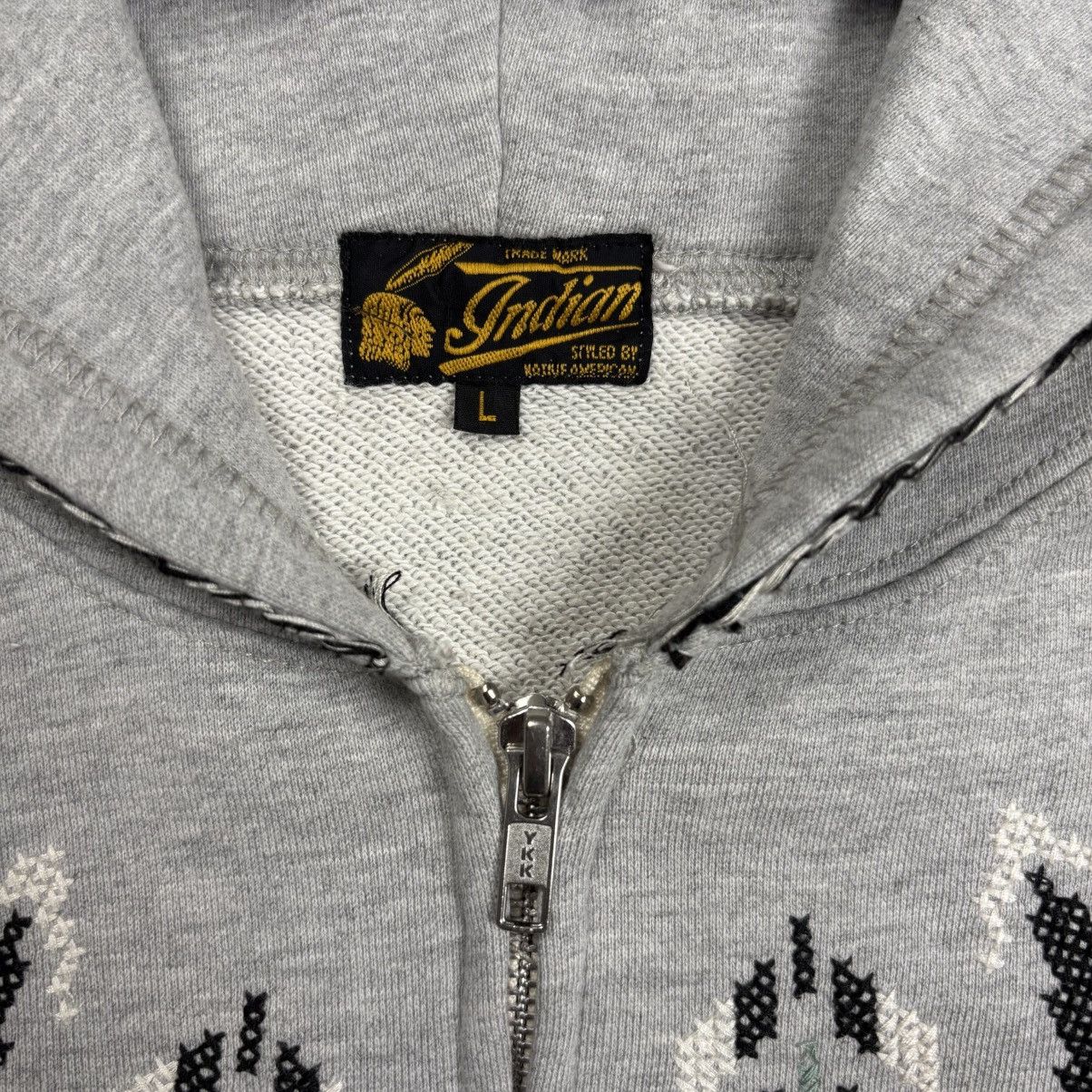 Beauty Beast 2000s Indian Motorcycle - Ethnic Zip Hoodie Size US M / EU 48-50 / 2 - 8 Thumbnail