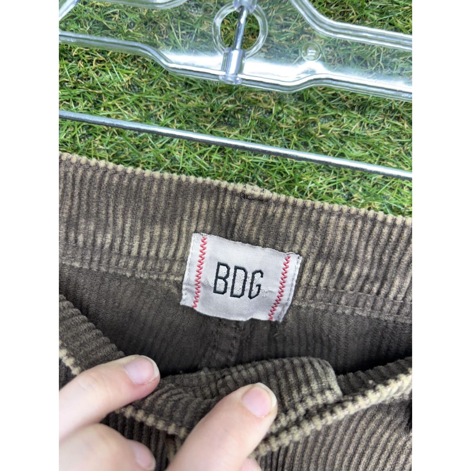 Bdg BDG Pants Mens 34x29 Brown Corduroy Carpenter Relaxed Fit Workwear Utility Pants Size US 34 / EU 50 - 7 Thumbnail