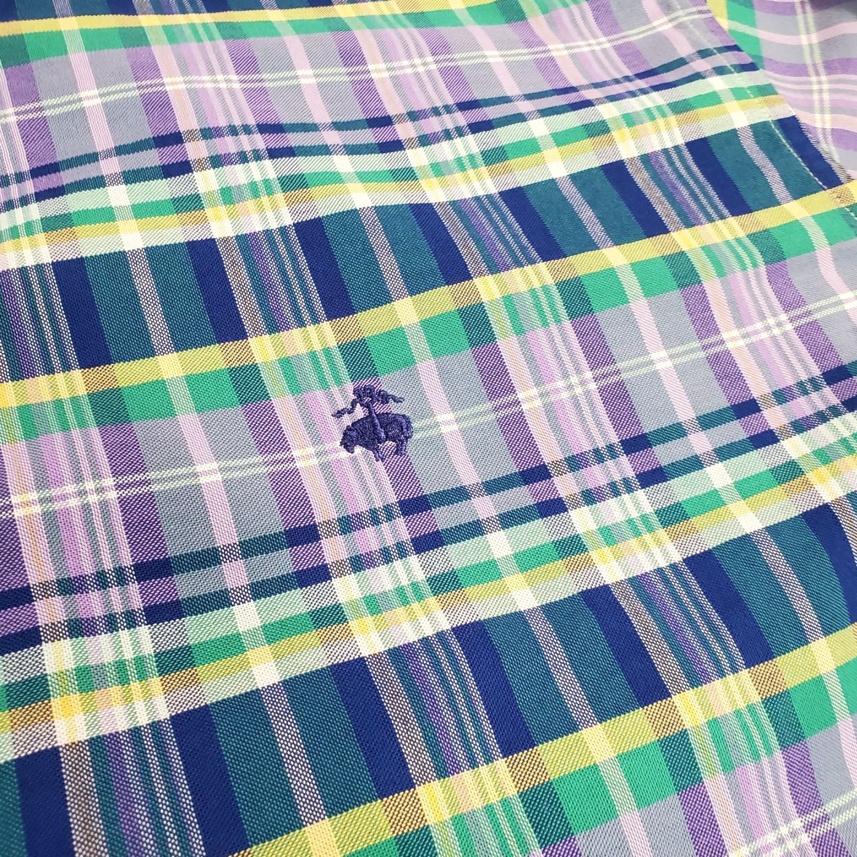 Brooks Brothers Brooks Brothers Shirt Mens XL Button-Up Oxford Long Sleeve Purple Blue Plaid Casual Preppy Button-Down Collar Men Size US XL / EU 56 / 4 - 3 Thumbnail