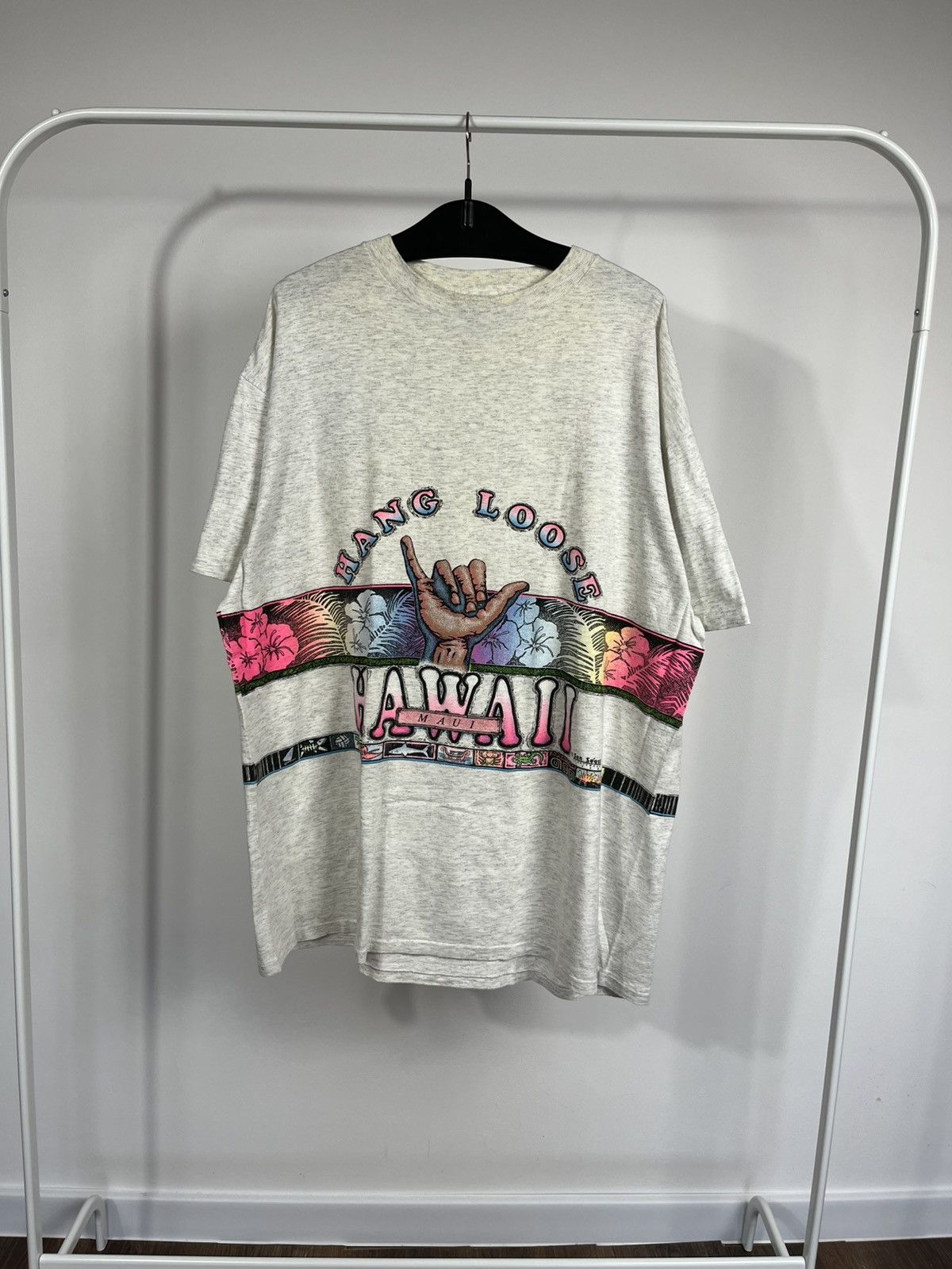 Other Vintage Oneita Hawaii Hang Loose Shaka Single Stitch Tee XXL Size US XXL / EU 58 / 5 - 1 Thumbnail