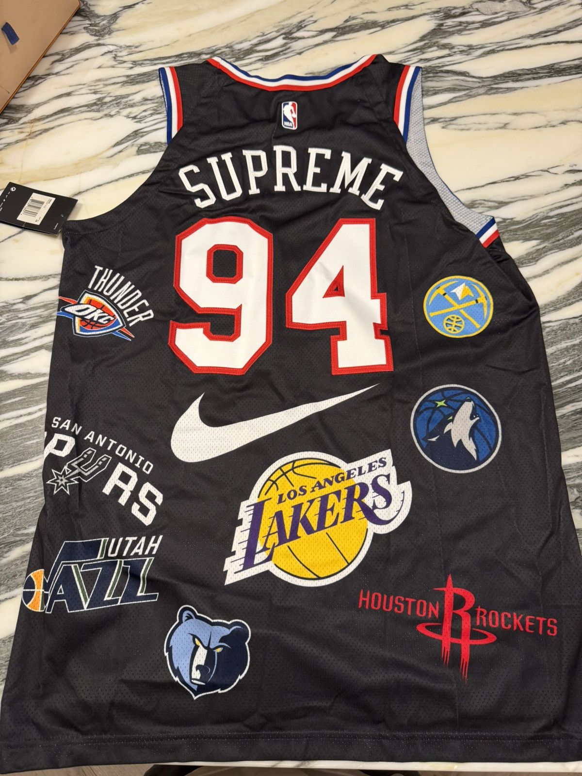 NBA × Nike × Supreme NIKE X SUPREME X NBA JERSEY Size US L / EU 52-54 / 3 - 2 Thumbnail