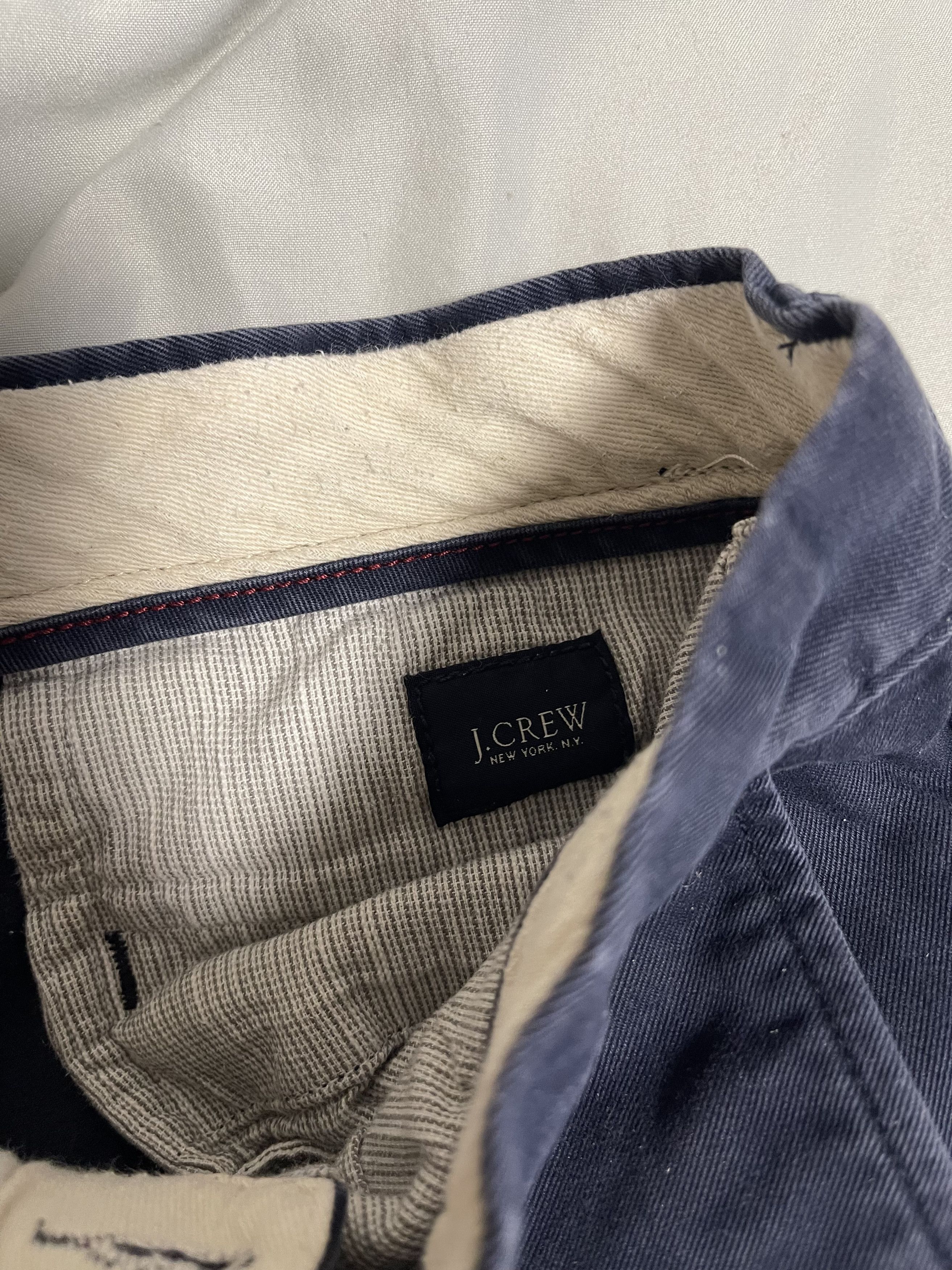 J.Crew J.Crew Mens 30"W×30"L Navy Blue Chino Pants 100% Cotton Size US 30 / EU 46 - 4 Thumbnail