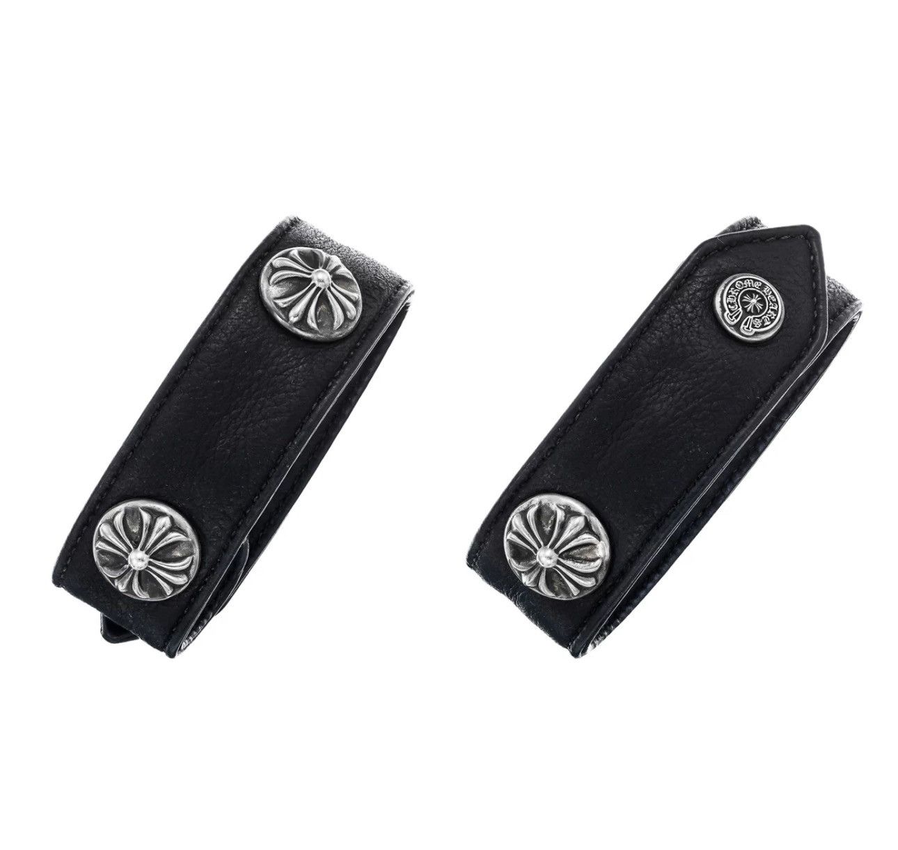 Chrome Hearts Chrome Hearts Wide Cross Leather Bracelet Size ONE SIZE - 1 Thumbnail