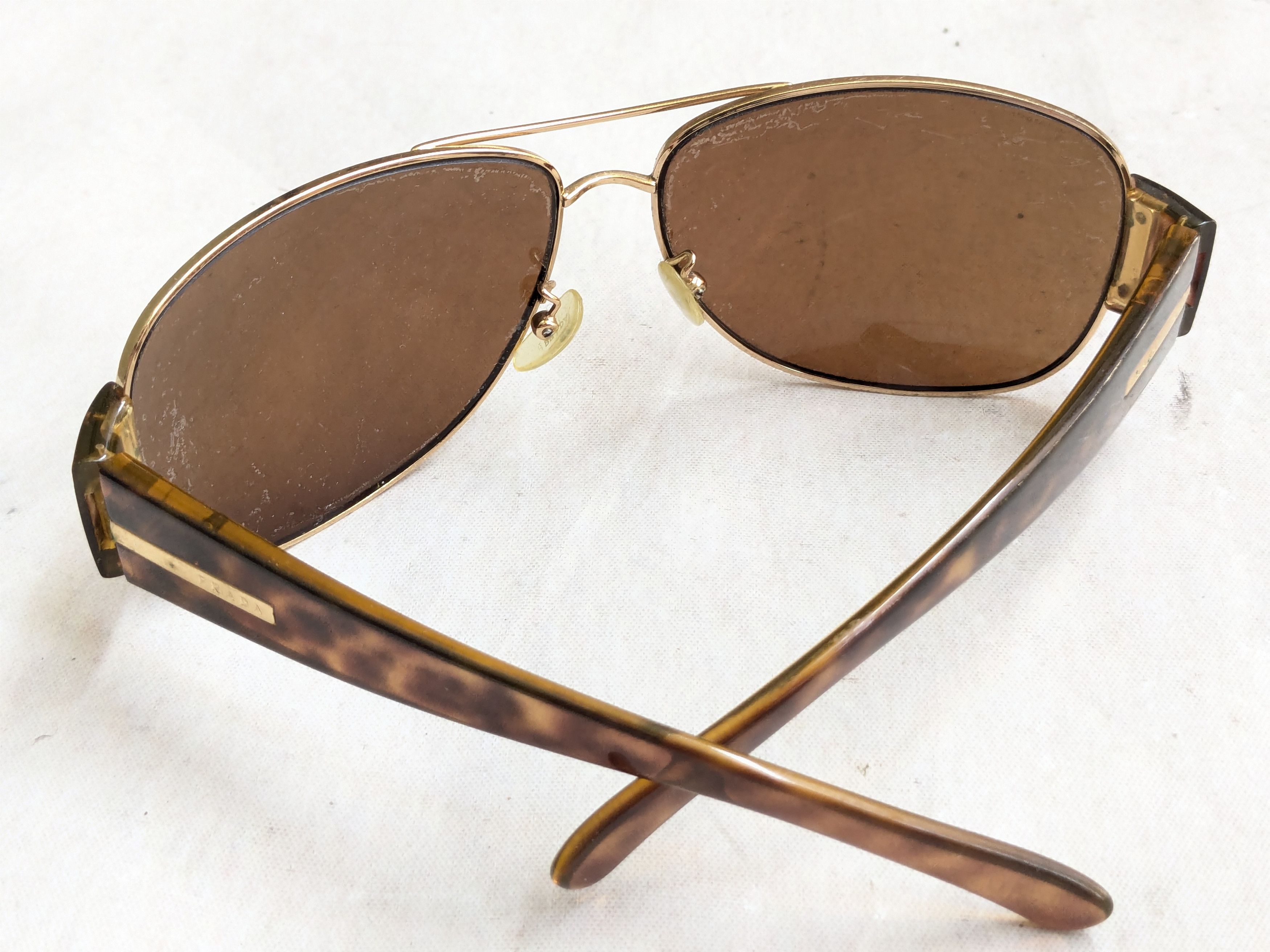 Prada Prada Sunglasses SPR52G Brown Tortoiseshell Havana Size ONE SIZE - 12 Thumbnail