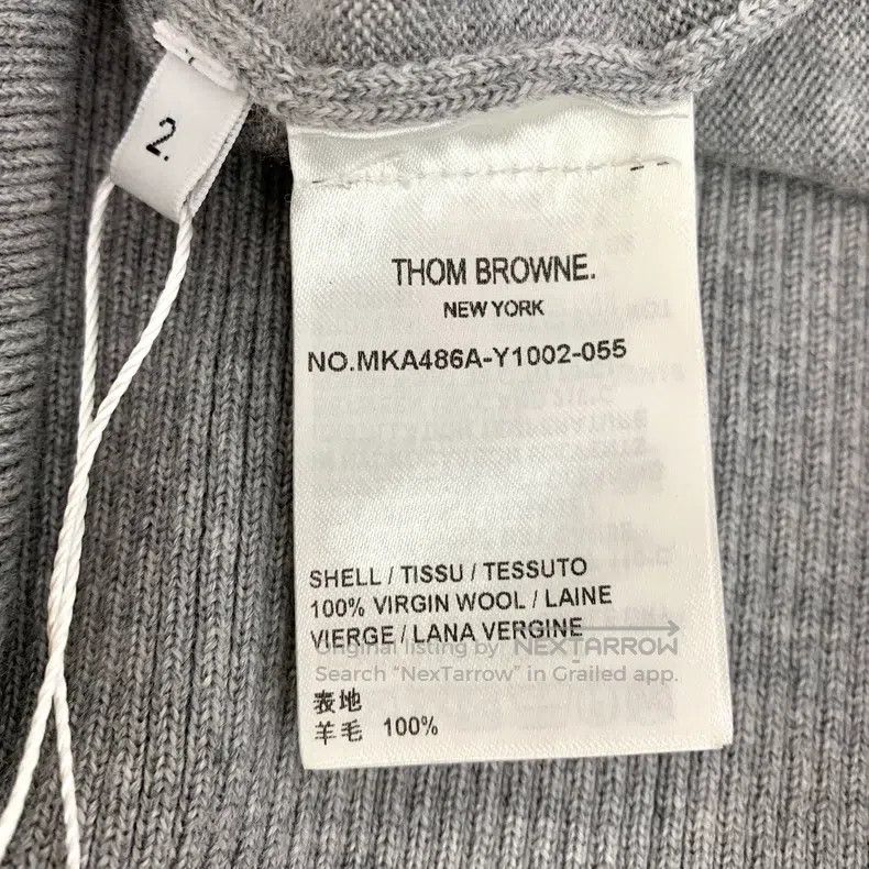 Thom Browne Thom Browne Gray knitted sweater Size US M / EU 48-50 / 2 - 7 Thumbnail