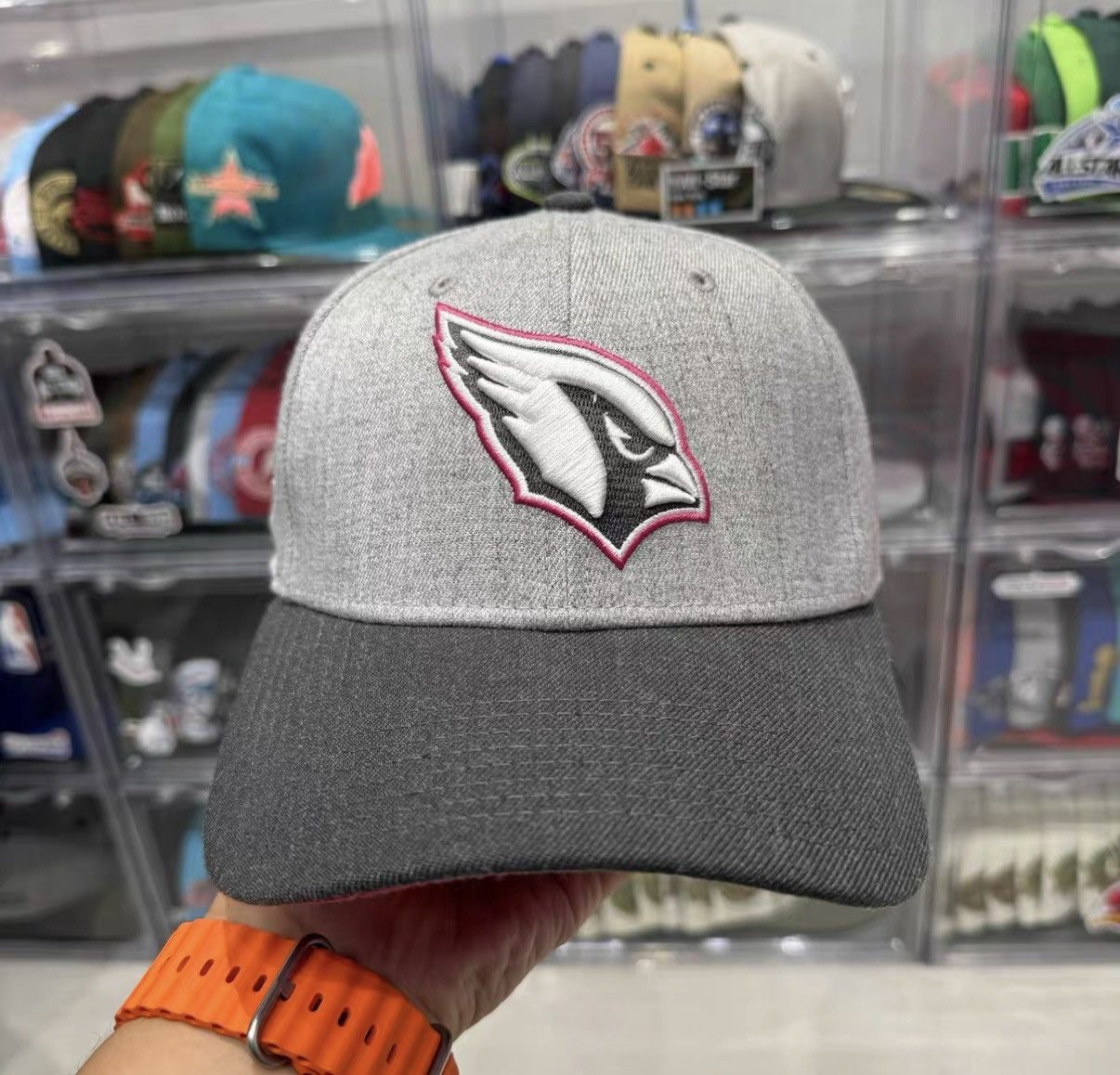 New Era New Era NFL Arizona Cardinals Pink Ribbon Baseball Cap J32 Size ONE SIZE - 2 Thumbnail
