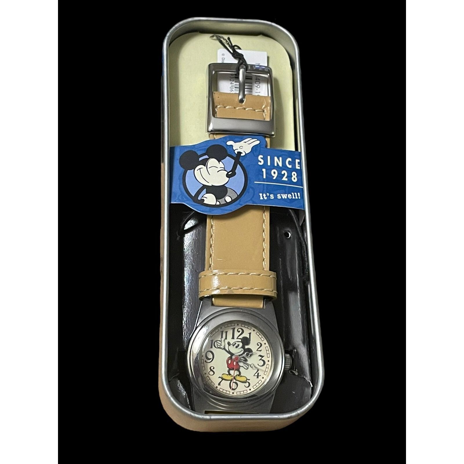 Disney Vintage Style Disney 1928 Retro Mickey Mouse Unisex Leather Size ONE SIZE - 2 Thumbnail