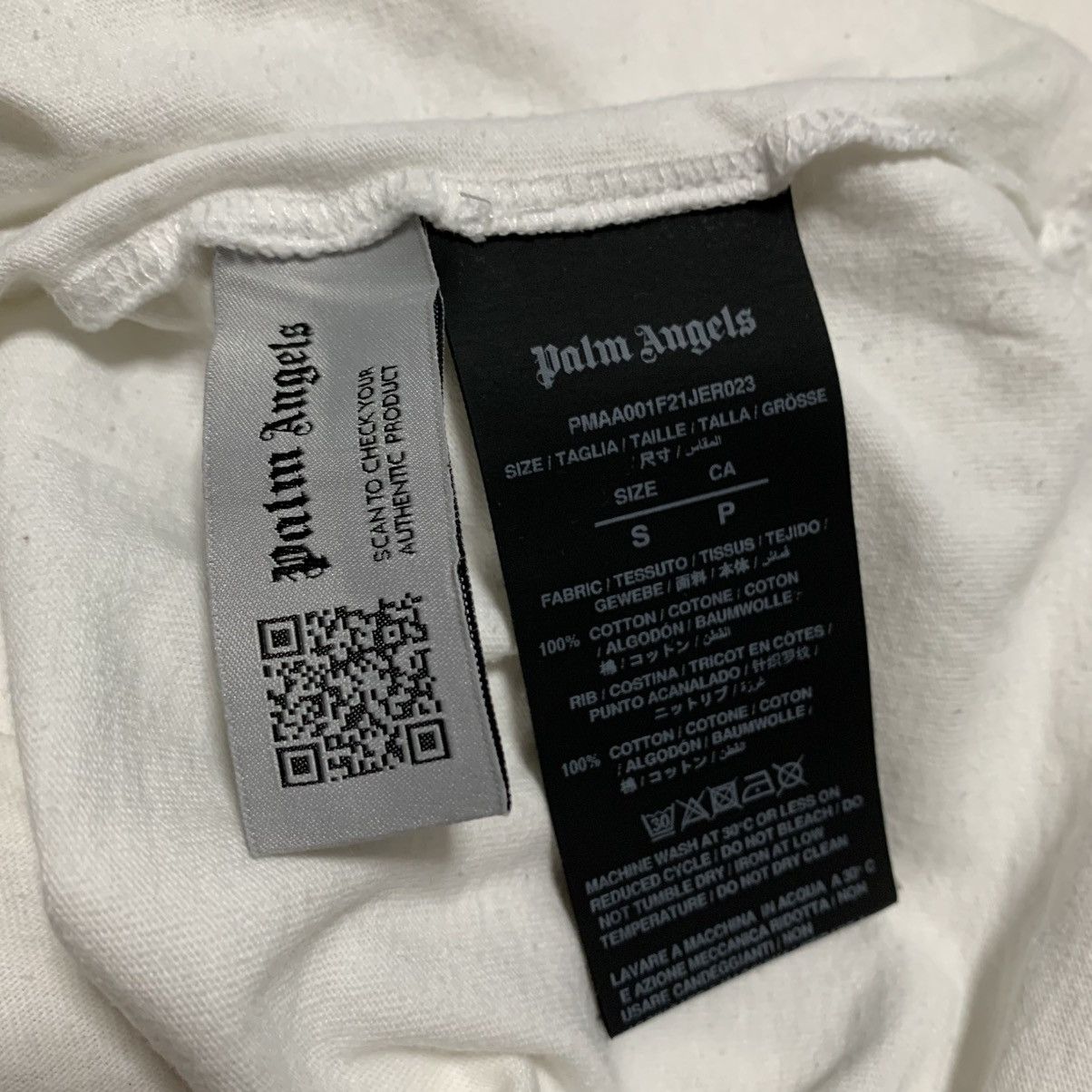Palm Angels Palm Angels Small Kill The Bear White Tee Size US S / EU 44-46 / 1 - 6 Thumbnail