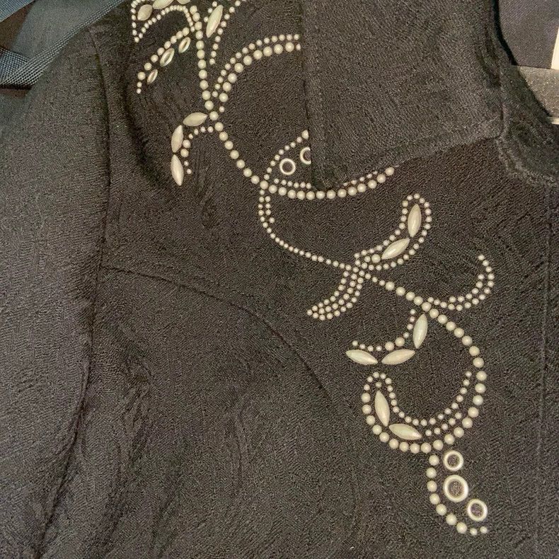 Yves Saint Laurent saint laurentDark Jacquard Beaded Jacket 2503-Nextarrow Size US M / EU 48-50 / 2 - 3 Thumbnail