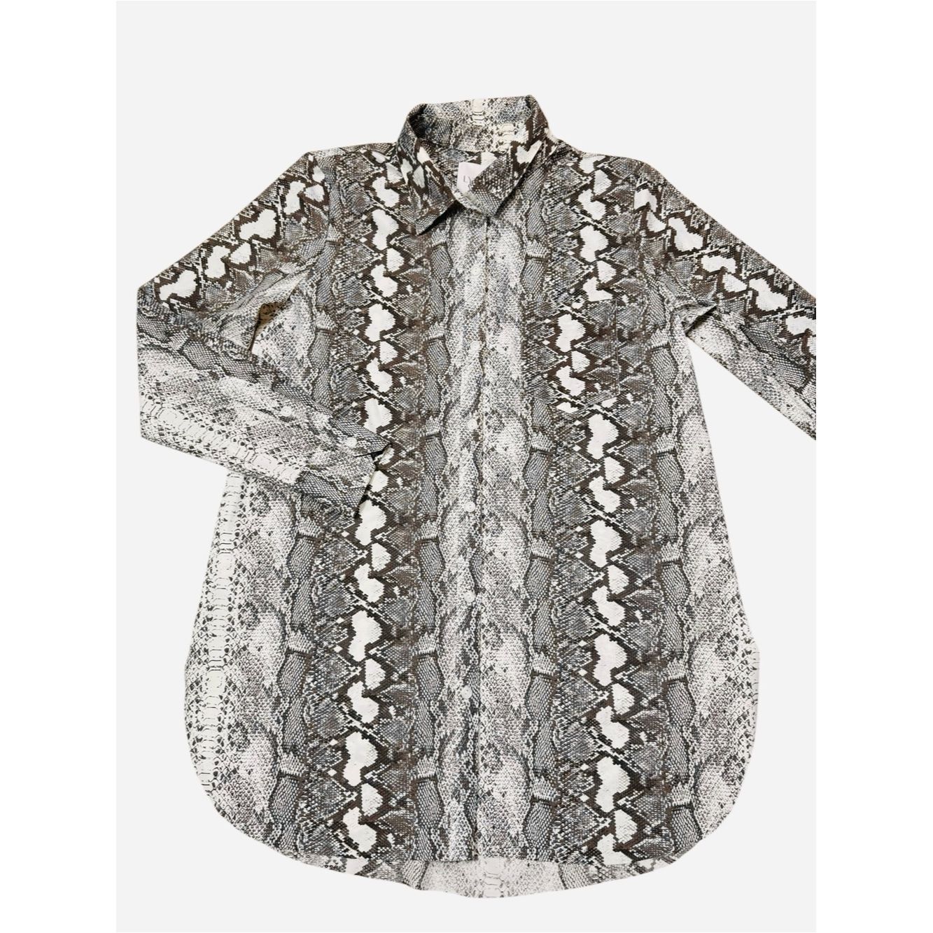 Other New Lysse Snake Print Button Front Blouse Size L Size L / US 10 / IT 46 - 2 Thumbnail