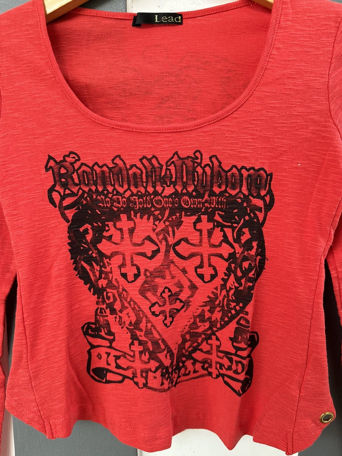 If Six Was Nine SICK CROP TSHIRT LEAD POEM HEART CROSS BONDAGE PUNK STYLE Size XXS / US 00 / IT 34 - 4 Thumbnail