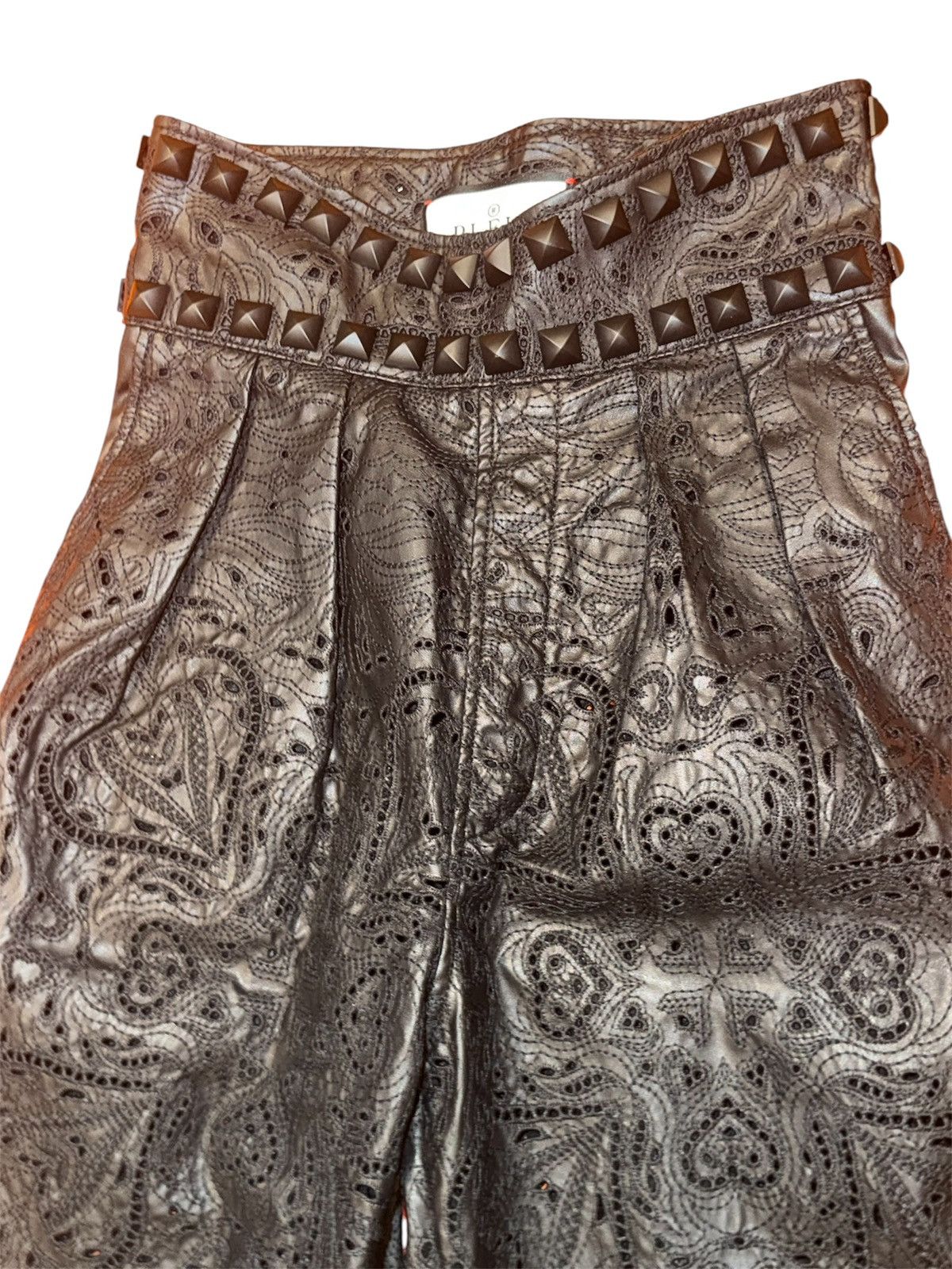 Philipp Plein Philipp Plein Rare Piece Leather Troussers Sangalo Size 25" / US 0 / IT 36 - 4 Thumbnail