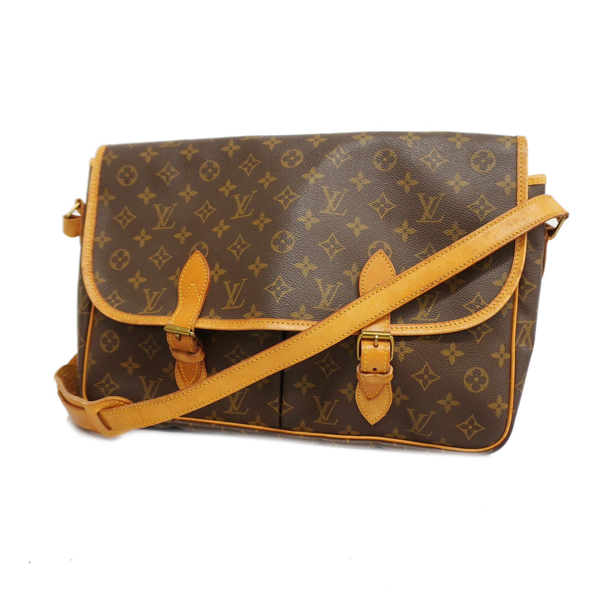 LOUIS VUITTON Shoulder Bag M45257 Aves Monogram canvas Brown mens Used