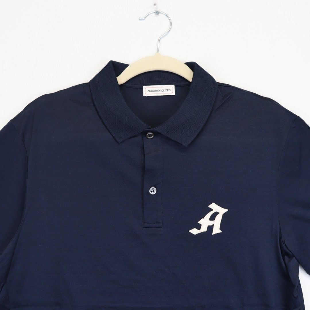 Alexander McQueen o1rshd1 ***Defective / Polo in Navy Blue Size US S / EU 44-46 / 1 - 3 Thumbnail