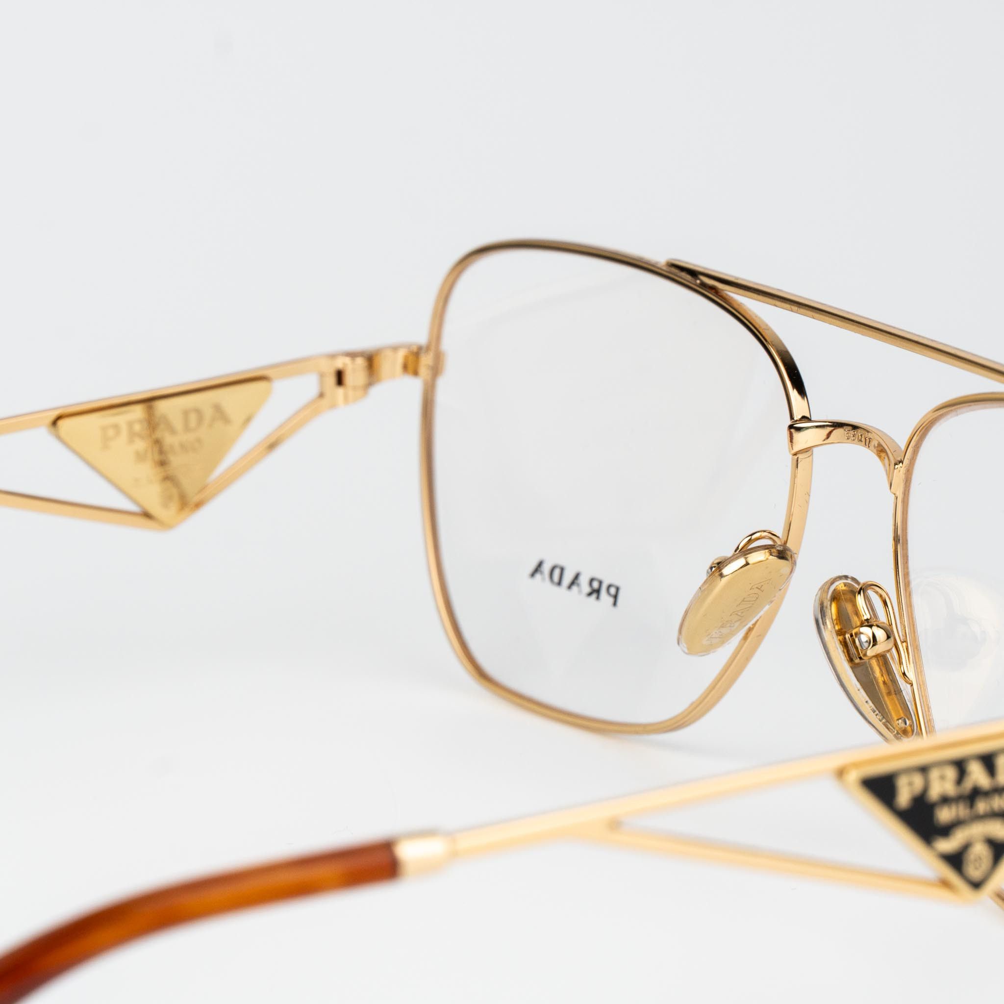 Prada Prada Women Eyeglasses Rectangle PRB50V 5AK1O1 NEW AUTHENTIC Size ONE SIZE - 6 Thumbnail