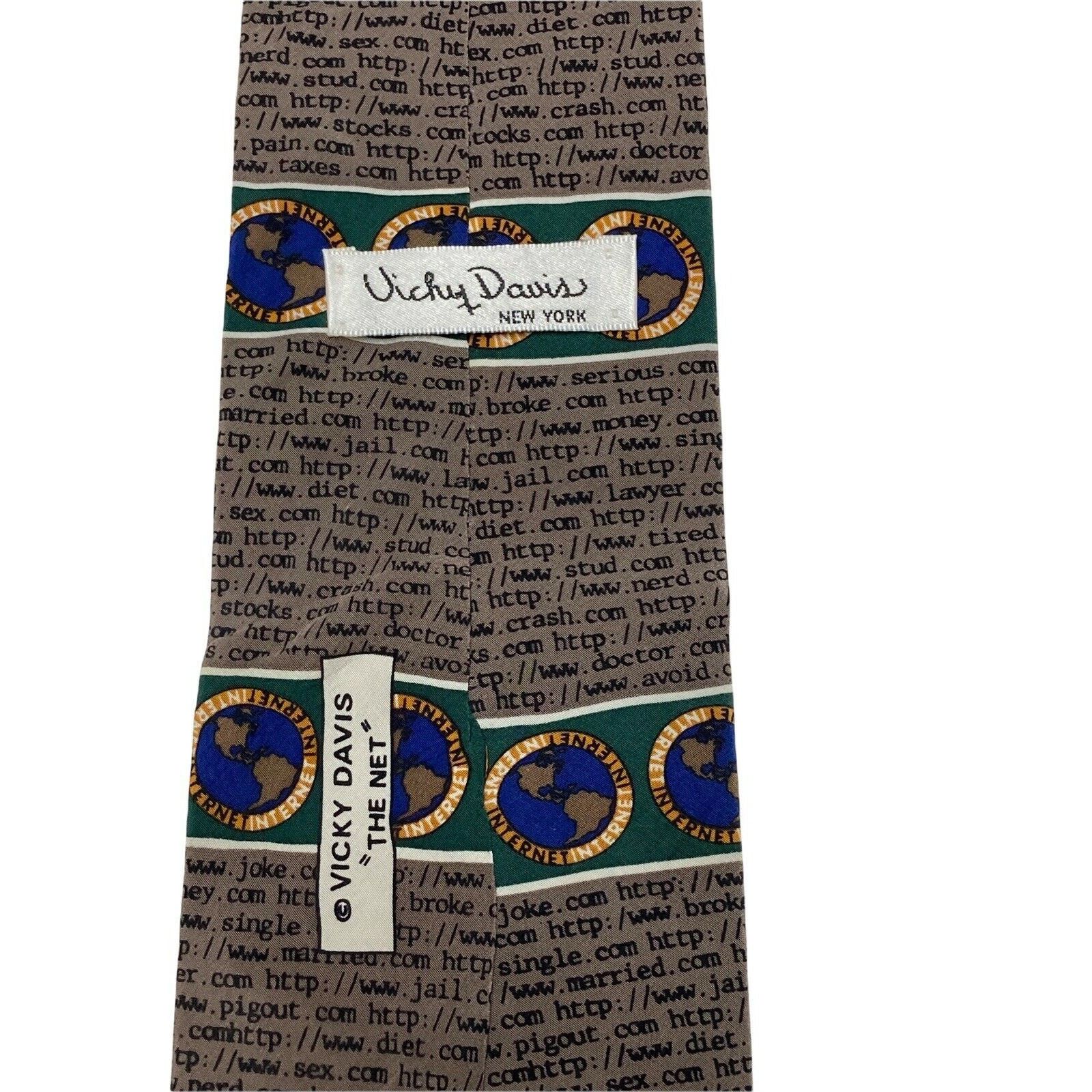 Vicky Davis Vicky Davis The Net Internet Websites World Wide Web Necktie Size ONE SIZE - 3 Thumbnail