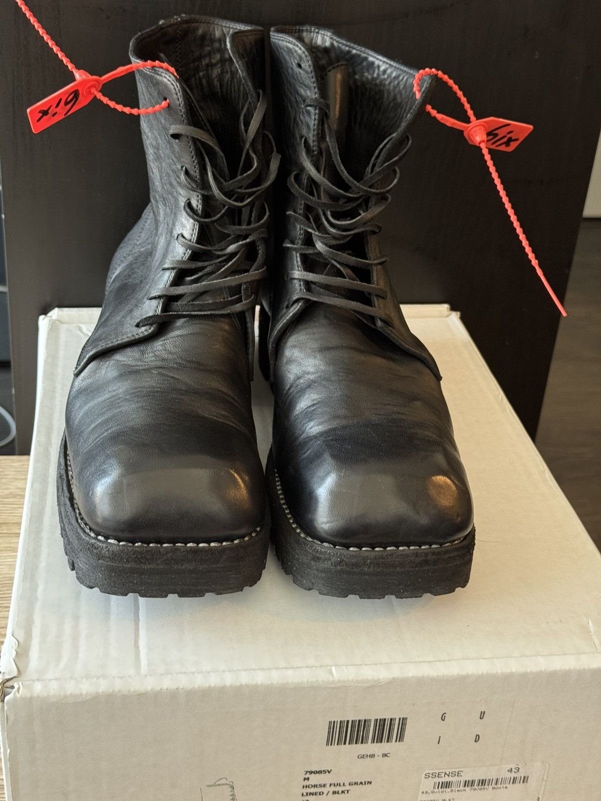 Guidi Guidi 79085V Ankle High Horse Leather All Black Boots Size US 10 / EU 43 - 2 Thumbnail