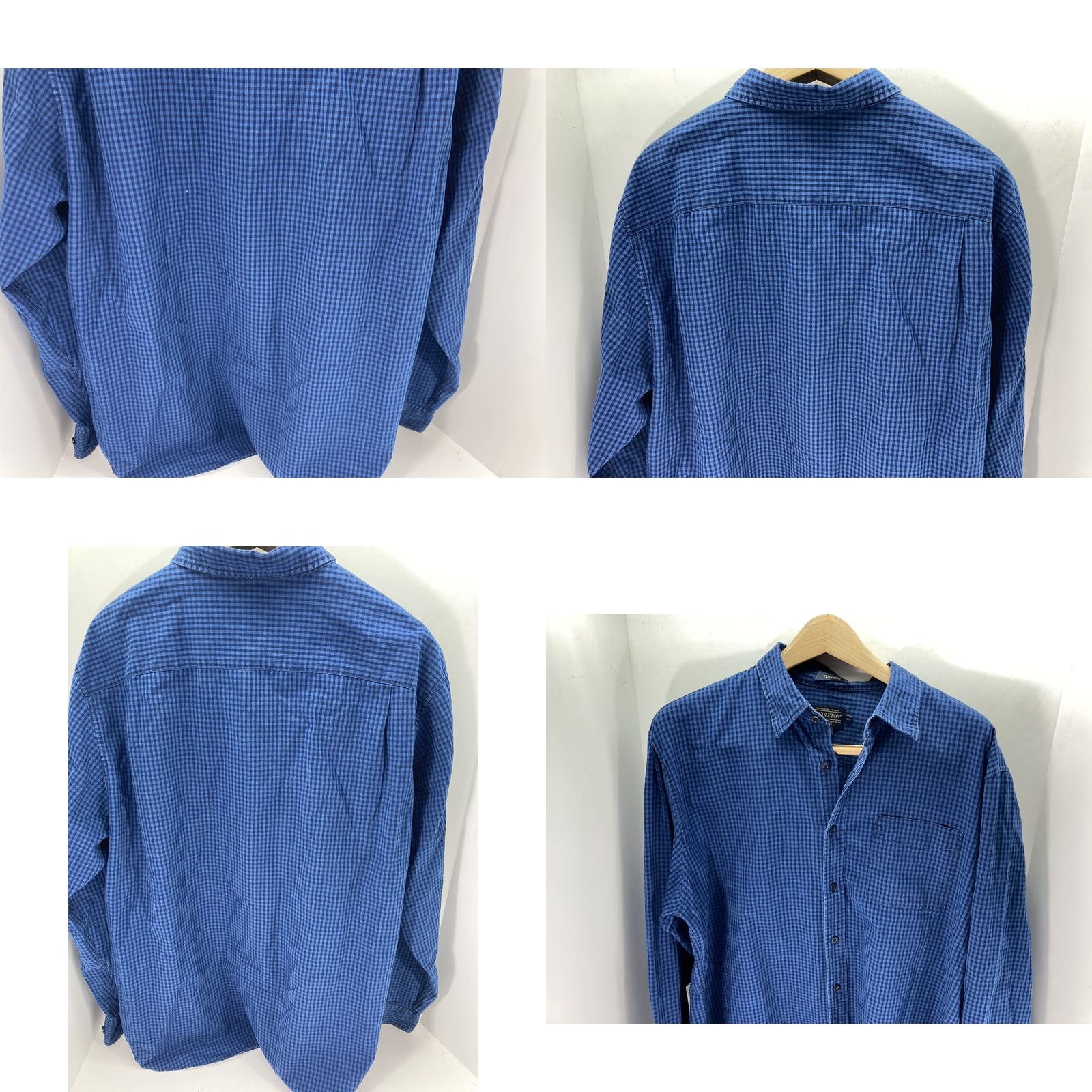 Pendleton VINTAGE Pendleton Tennyson Shirt Men XL Blue Check Button Long Sleeve 100% Cotton Men XL Blue Check Button-Up Shirt Size US XL / EU 56 / 4 - 8 Thumbnail