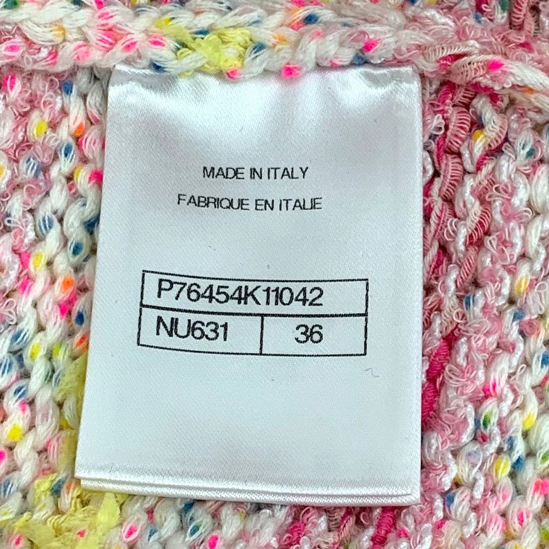 Chanel Chanel 24C pink striped love inlaid cotton round-neck slee Size XS / US 0-2 / IT 36-38 - 7 Thumbnail