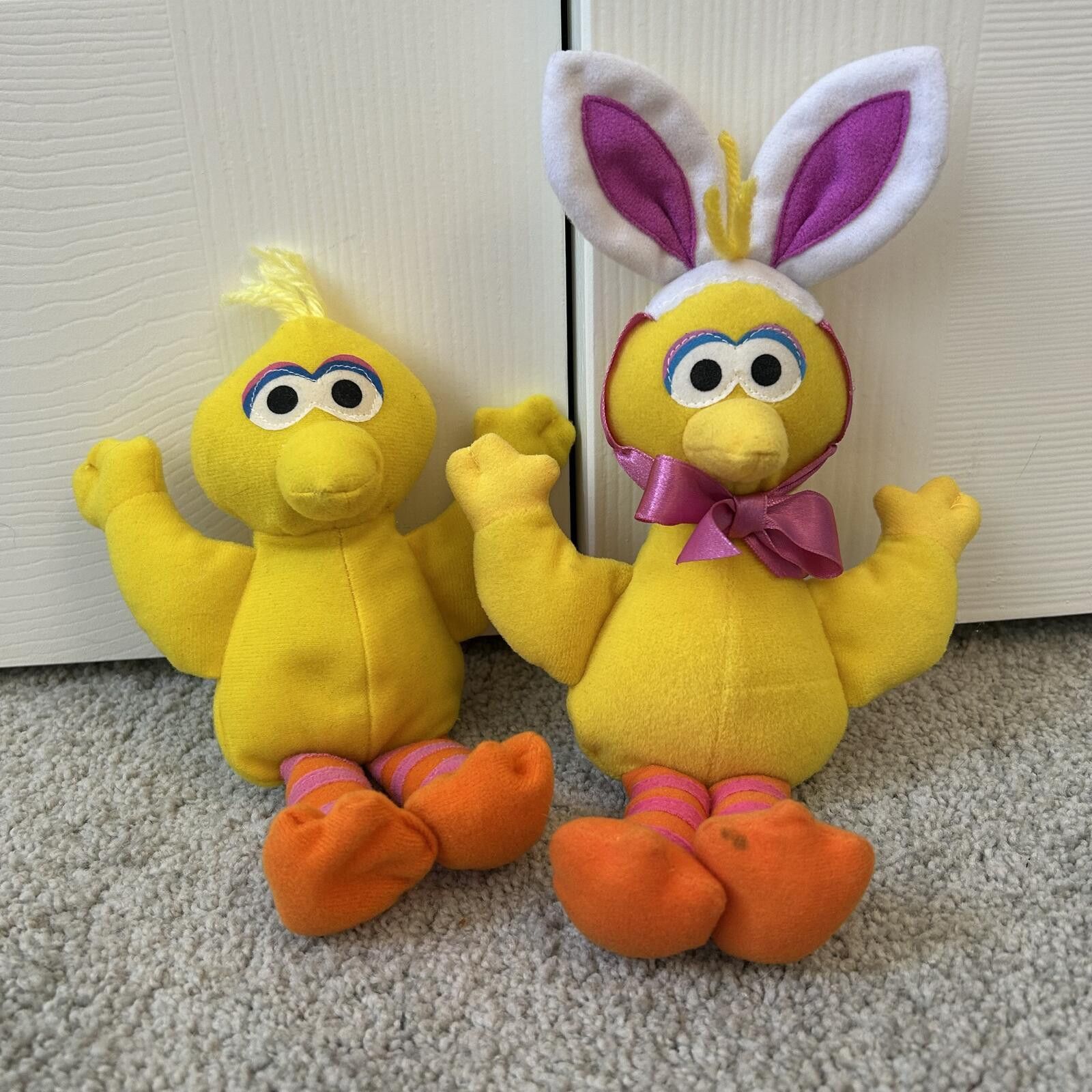 KIKS TYO Vintage 2 Big Bird Dolls 1997 TYCO & Easter Edition - Beanie Size ONE SIZE - 1 Thumbnail